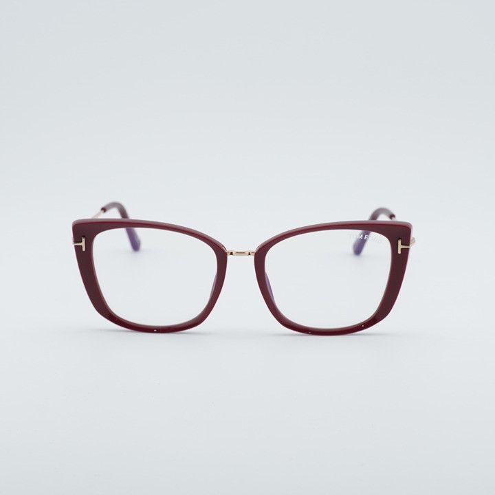 Tom Ford Tom Ford FT5816-B 074 Eyeglasses Fuchsia 53mm Cat Eye Frame Size ONE SIZE - 6 Thumbnail