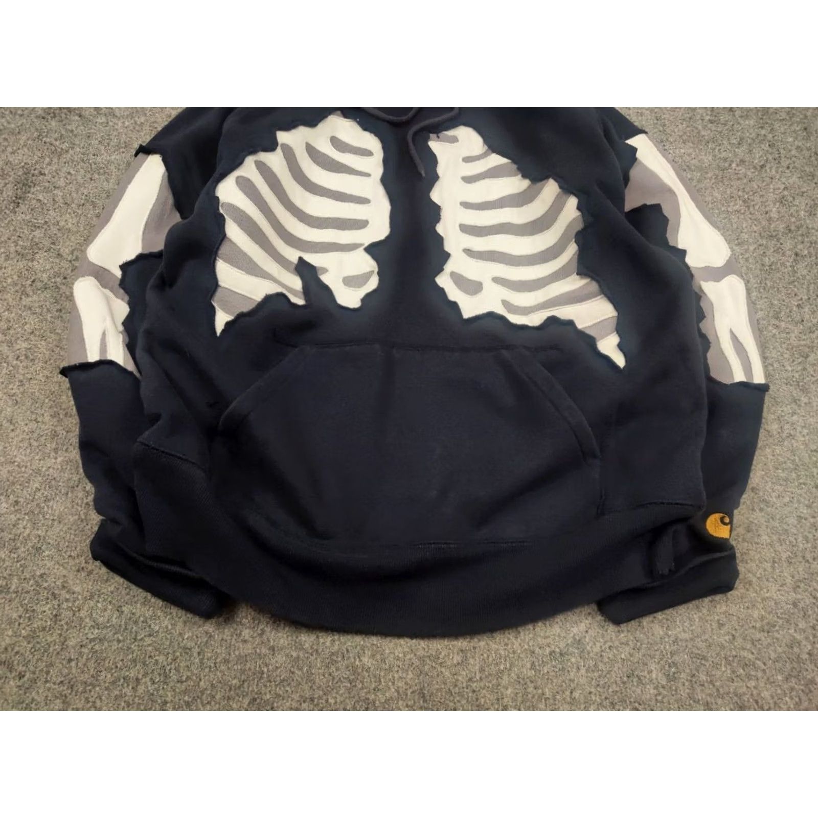Carhartt VINTAGE Carhartt Skeleton Hoodie Baggy Fit blue Shirt Hoodie Mens L Blue 90s Grunge Retro Size US L / EU 52-54 / 3 - 6 Thumbnail