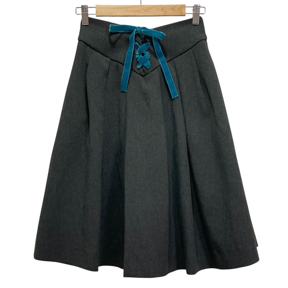 Emporio Armani Emporio Armani Lace-up Pleated Skirt Textile Skirts DUTY FREE for USA