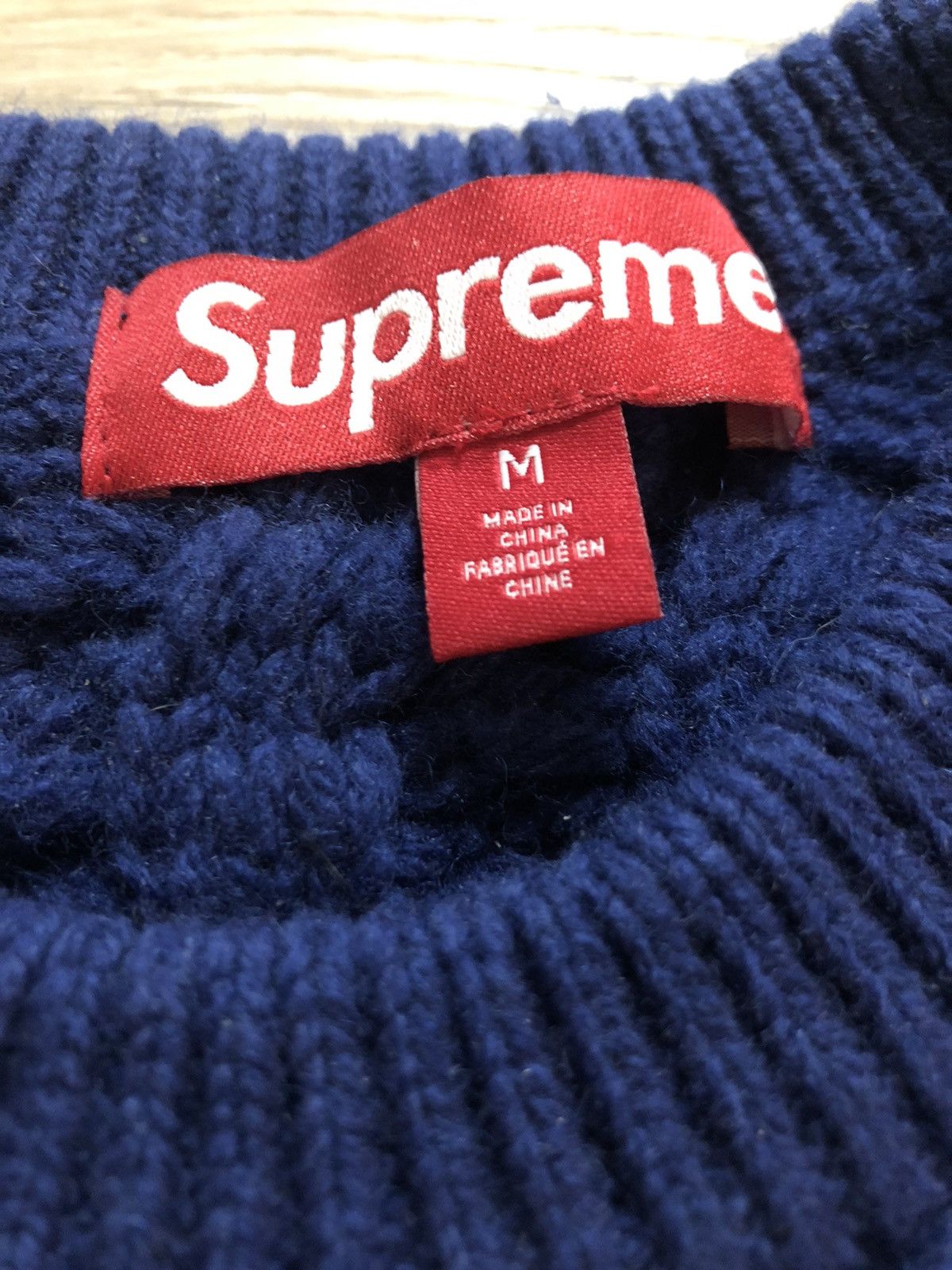 Supreme Supreme Appliqué Cable Knit Sweater Size US M / EU 48-50 / 2 - 5 Thumbnail