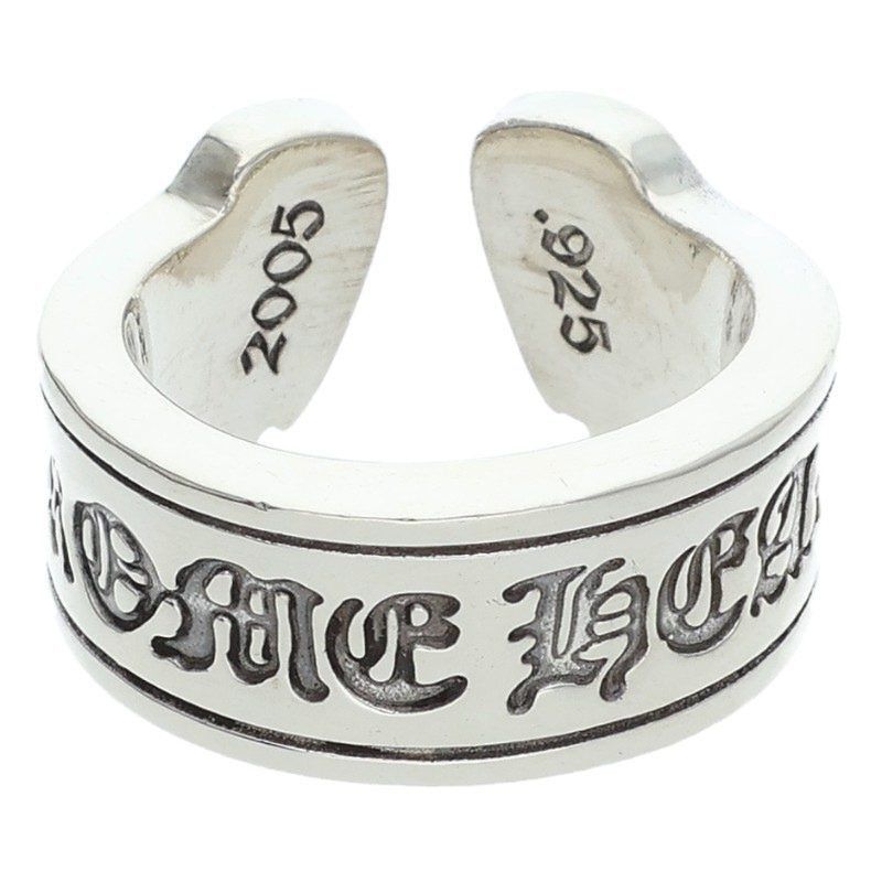 Chrome Hearts Chrome Hearts Large Scroll Label Silver Ring Size ONE SIZE - 1 Thumbnail