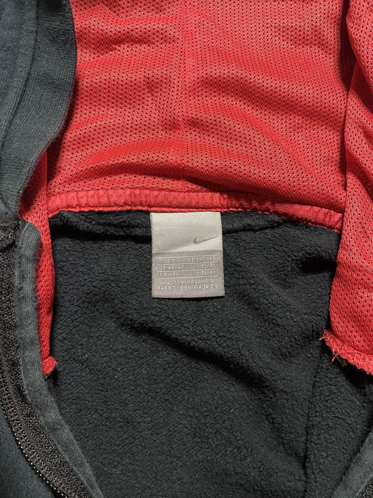 Nike × Vintage Vintage Nike Shox faded oversize box fit y2k zip hoode Size US XL / EU 56 / 4 - 3 Thumbnail
