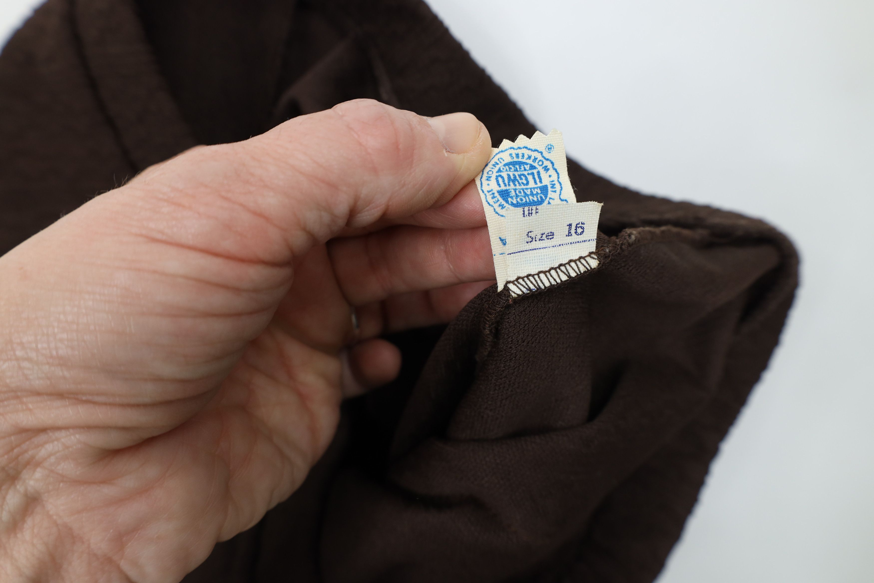 Vintage Vintage 70s Streetwear Knit Bell Bottoms Pants Brown USA Size 38" / US 16 / IT 52 - 6 Thumbnail