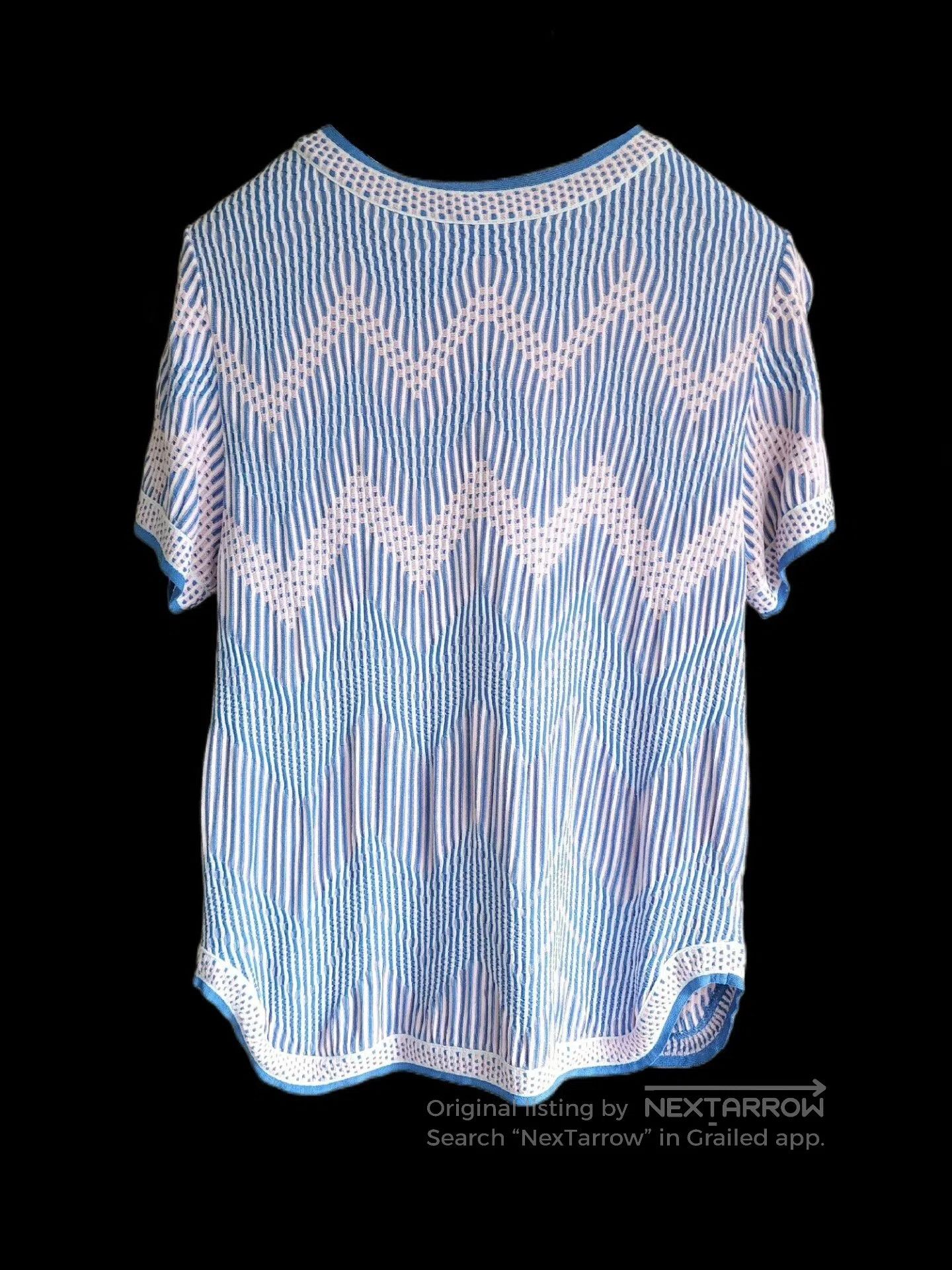 Chanel chanel blue and white striped knit top. Size US S / EU 44-46 / 1 - 2 Thumbnail