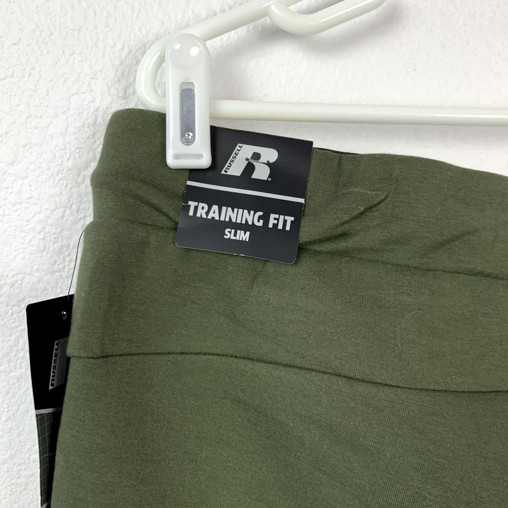 Olive VINTAGE Russell Fusion Knit Jogger Pants Olive Green L 36-38 Slim Fit Men Size US 33 - 4 Thumbnail