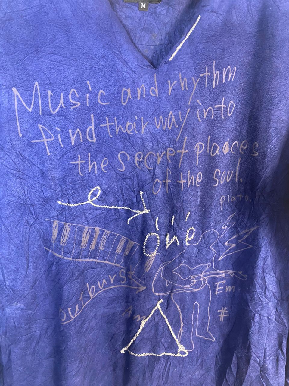 Designer × Japanese Brand × PPFM Ppfm printed long sleeve vneck tshirt Size US M / EU 48-50 / 2 - 3 Thumbnail