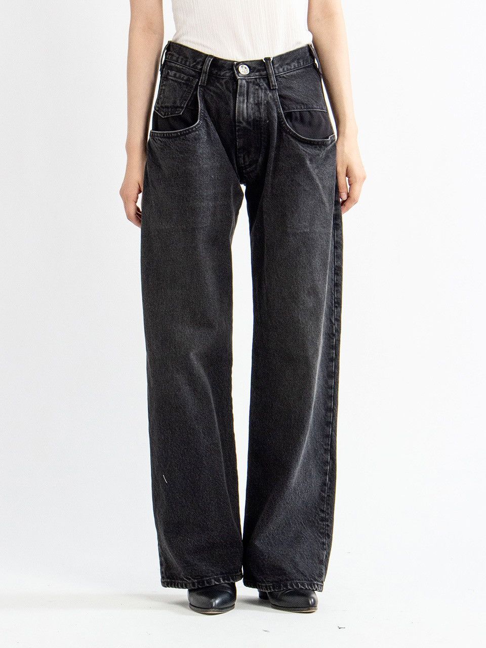 Maison Margiela Maison Margiela Straight Jeans With Contrasted Pockets Size US 33 - 12 Thumbnail