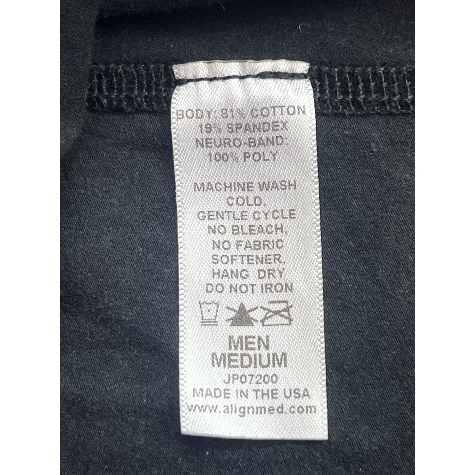 Vintage Evidence Based Apparel Posture Shirt Mens M Black Support Health Zip T-Shirt Size US M / EU 48-50 / 2 - 5 Thumbnail