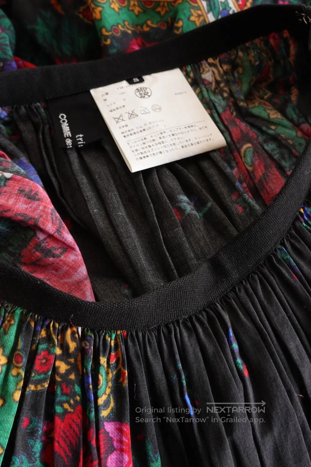 CDG by Comme des Garcons Floral Pleated Skirt by CDG. Size 24" / US 00 / IT 34 - 9 Thumbnail