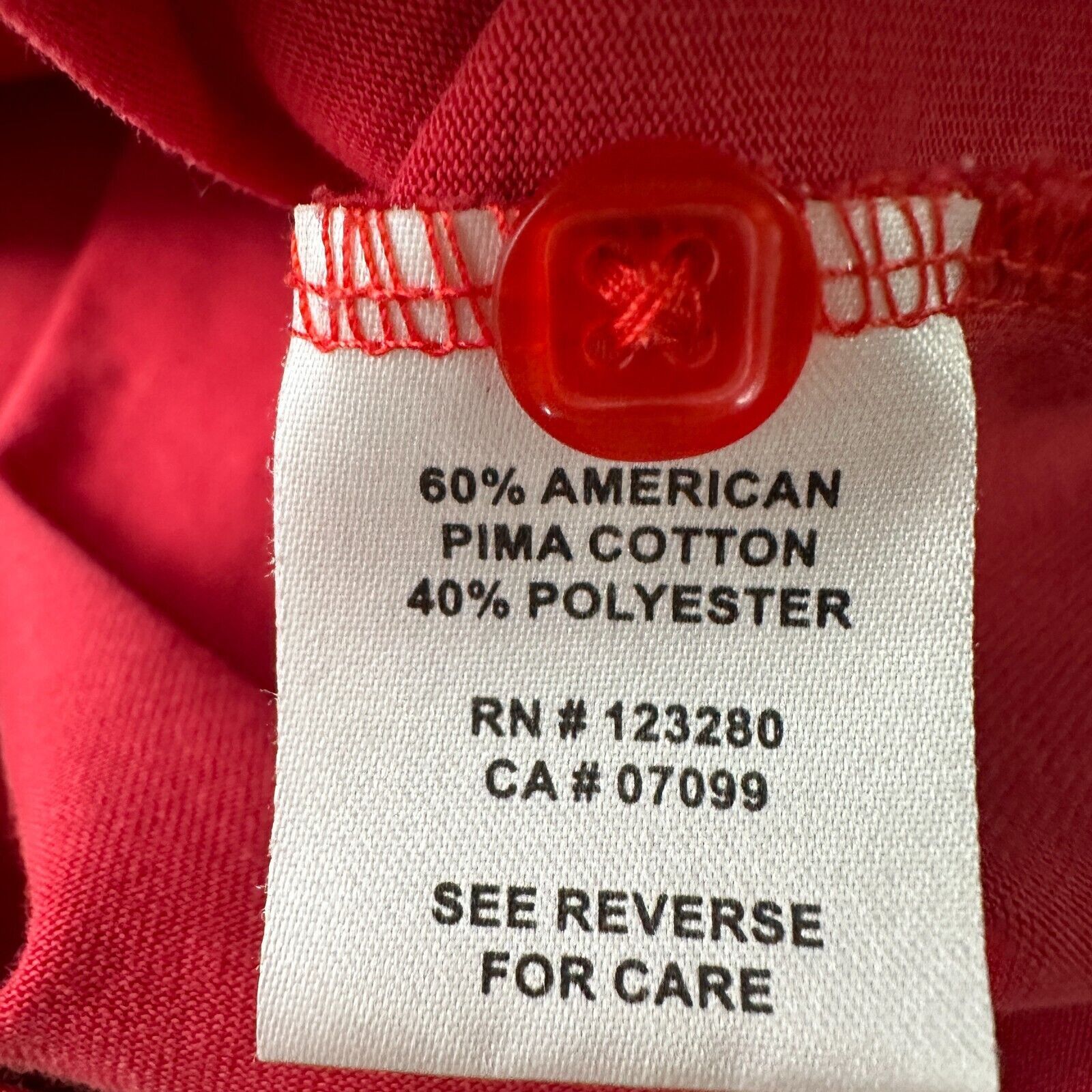 TravisMathew Travis Mathew Polo Shirt Men’s Medium Pinkish Red Cotton Size US M / EU 48-50 / 2 - 6 Thumbnail