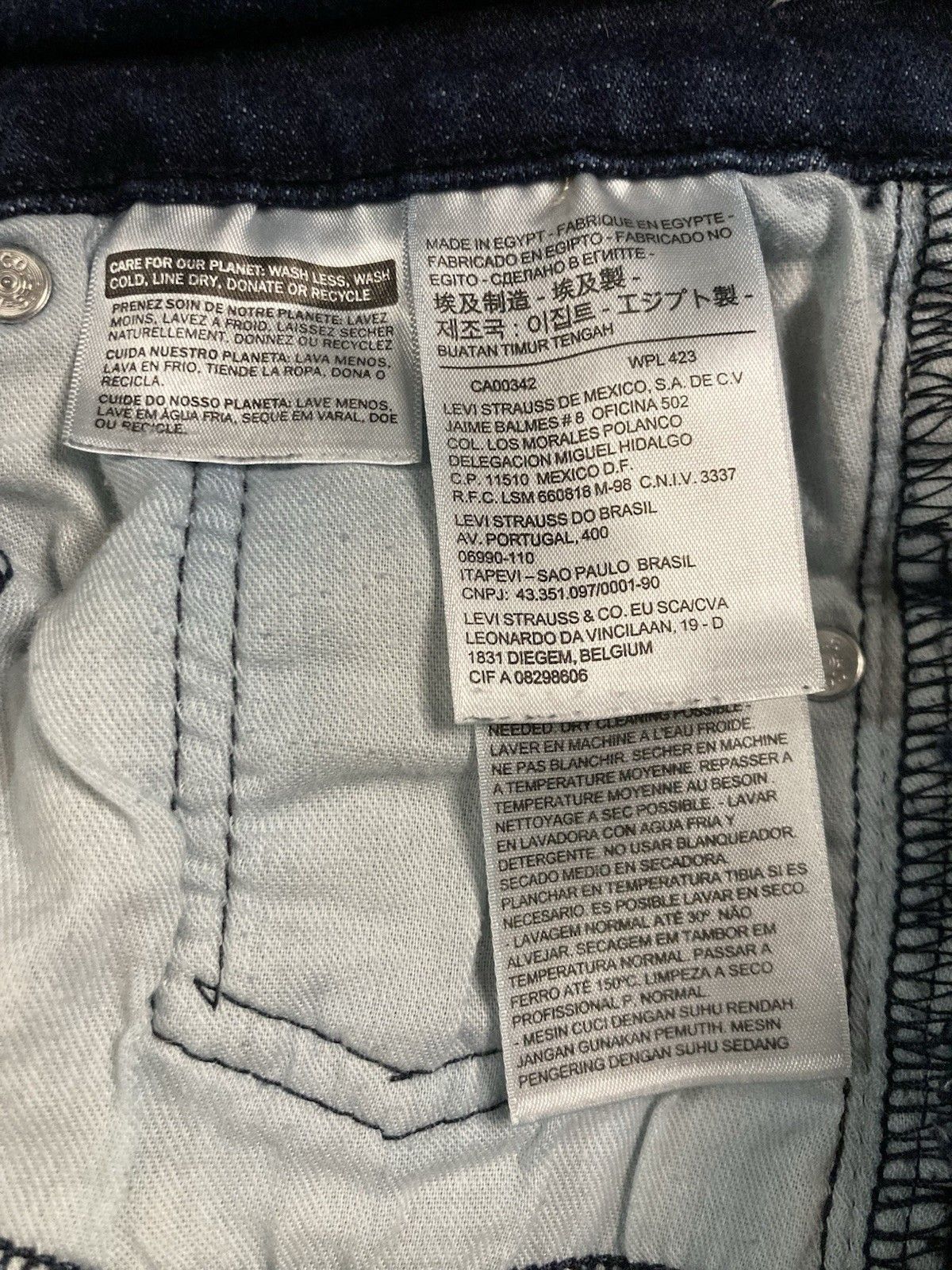 Levi's Levis 511 Slim Fit Jeans Mens 29 x 30 Dark Wash Blue Denim Size US 29 - 8 Thumbnail