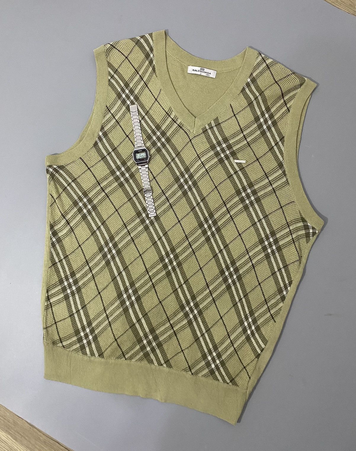Balenciaga × Vintage 💥Stainless💥Balenciaga Vest Size US L / EU 52-54 / 3 - 1 Thumbnail