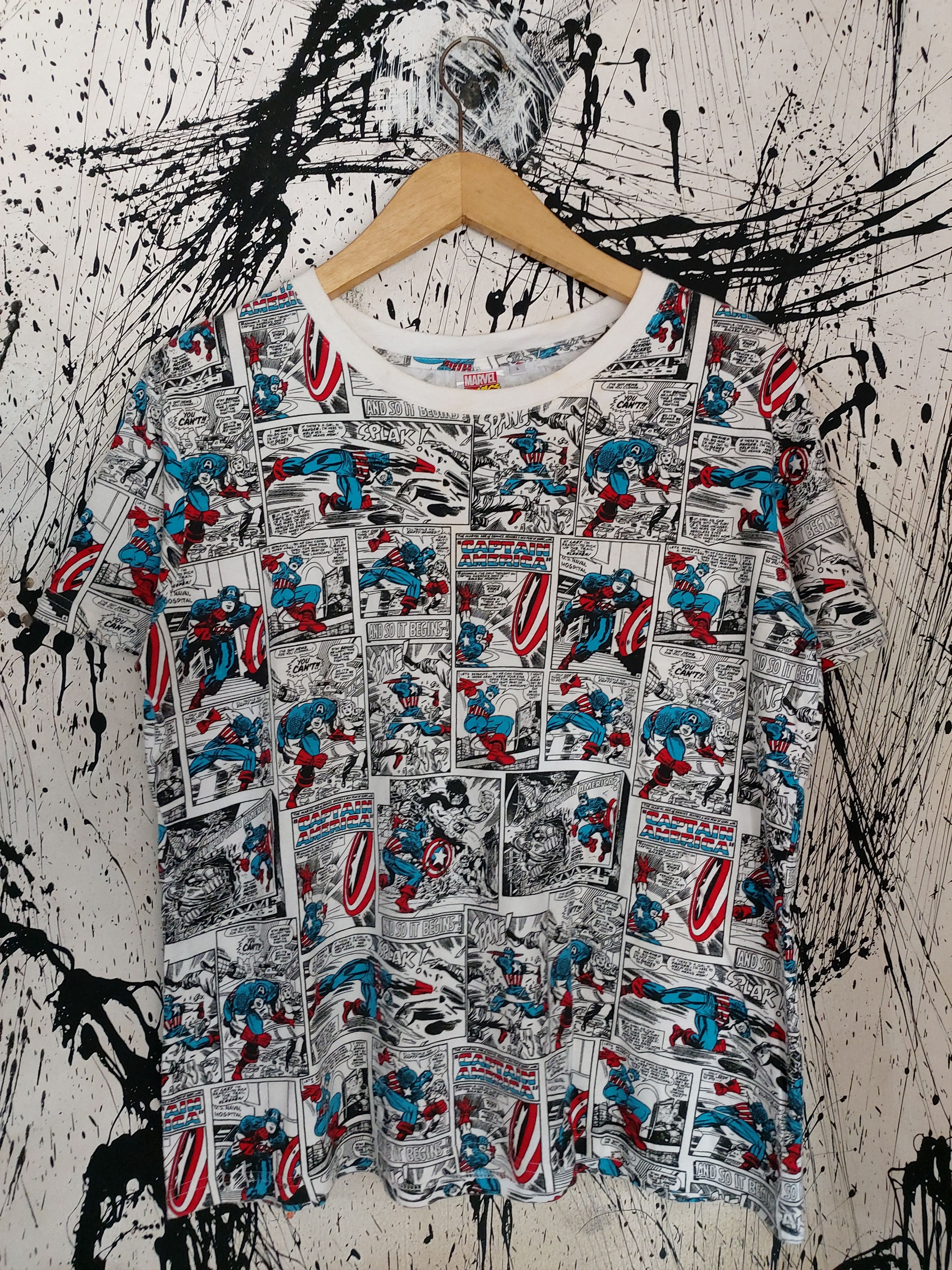 Marvel Comics MARVEL COMICS X GU CAPTAIN AMERICA PRINT TEE Size US L / EU 52-54 / 3 - 1 Thumbnail
