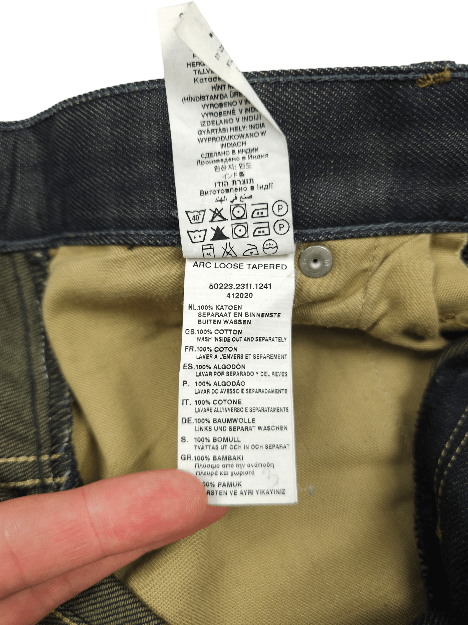 G-Star 💎 29/32 G-star Raw "Arc Loose Tapered" Y2K Gray Jeans Size US 29 - 17 Thumbnail