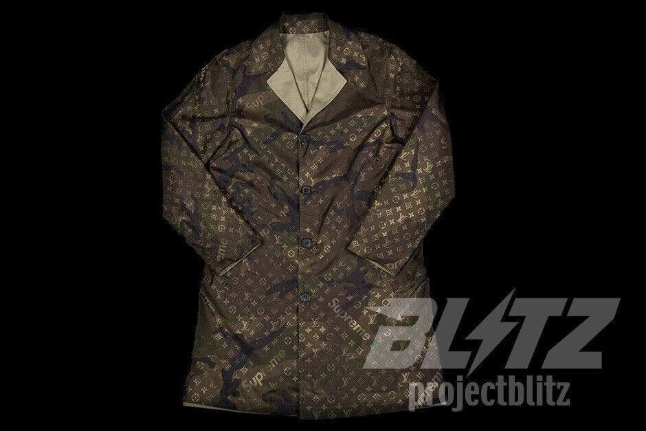 Louis Vuitton 2017 SUPREME X LOUIS VUITTON REVERSIBLE TRENCH COAT JACKET Size US M / EU 48-50 / 2 - 2 Thumbnail