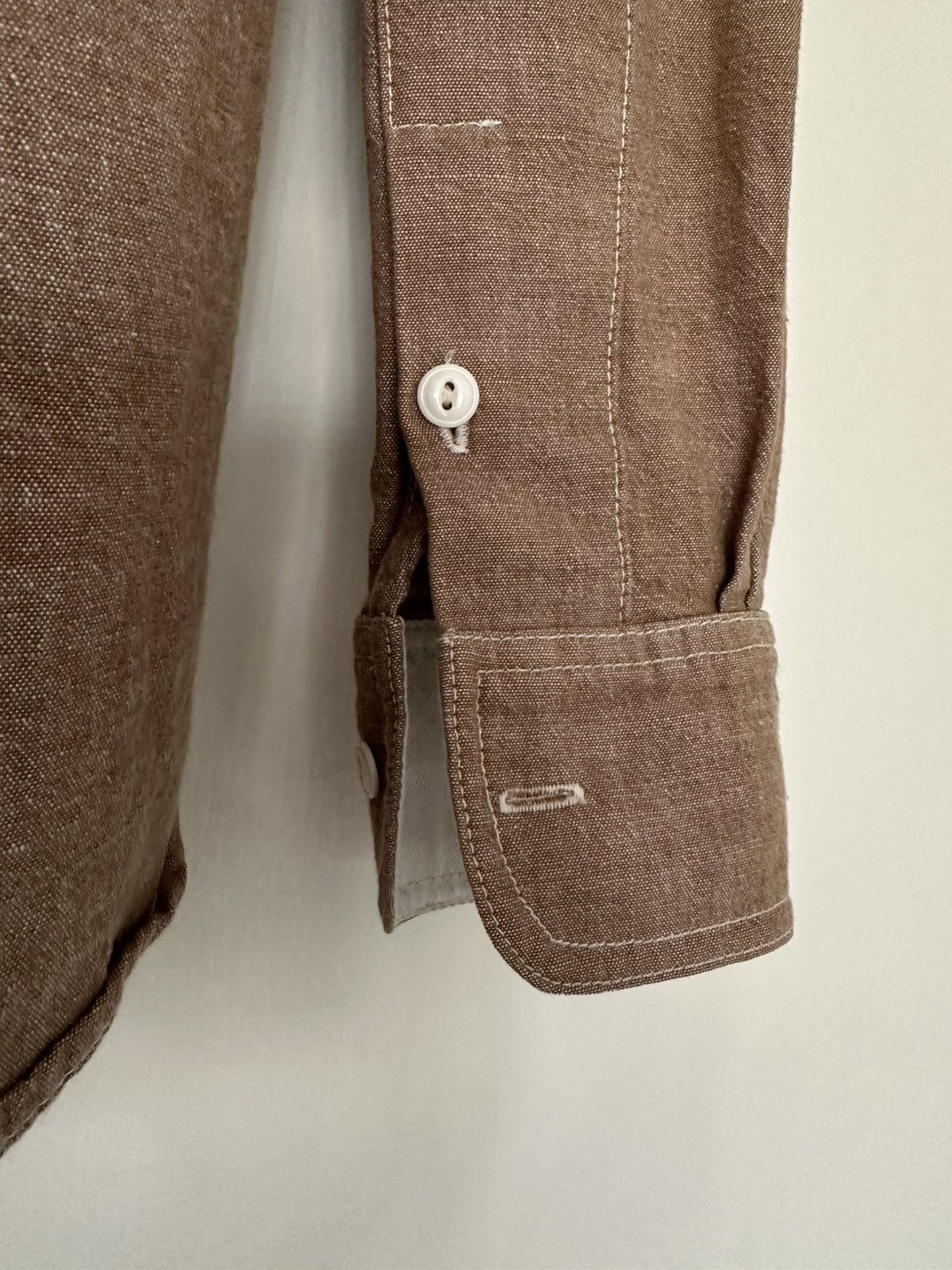 Rogue Territory Brown Chambray Jumper Shirt Size US S / EU 44-46 / 1 - 5 Thumbnail