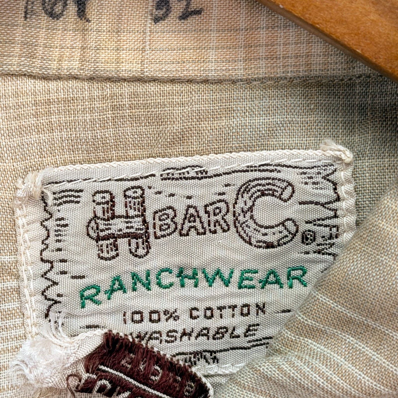 Other VTG H Bar C Cowboy Western Shirt 1970s Ranchwear 16-32 Size US L / EU 52-54 / 3 - 6 Thumbnail