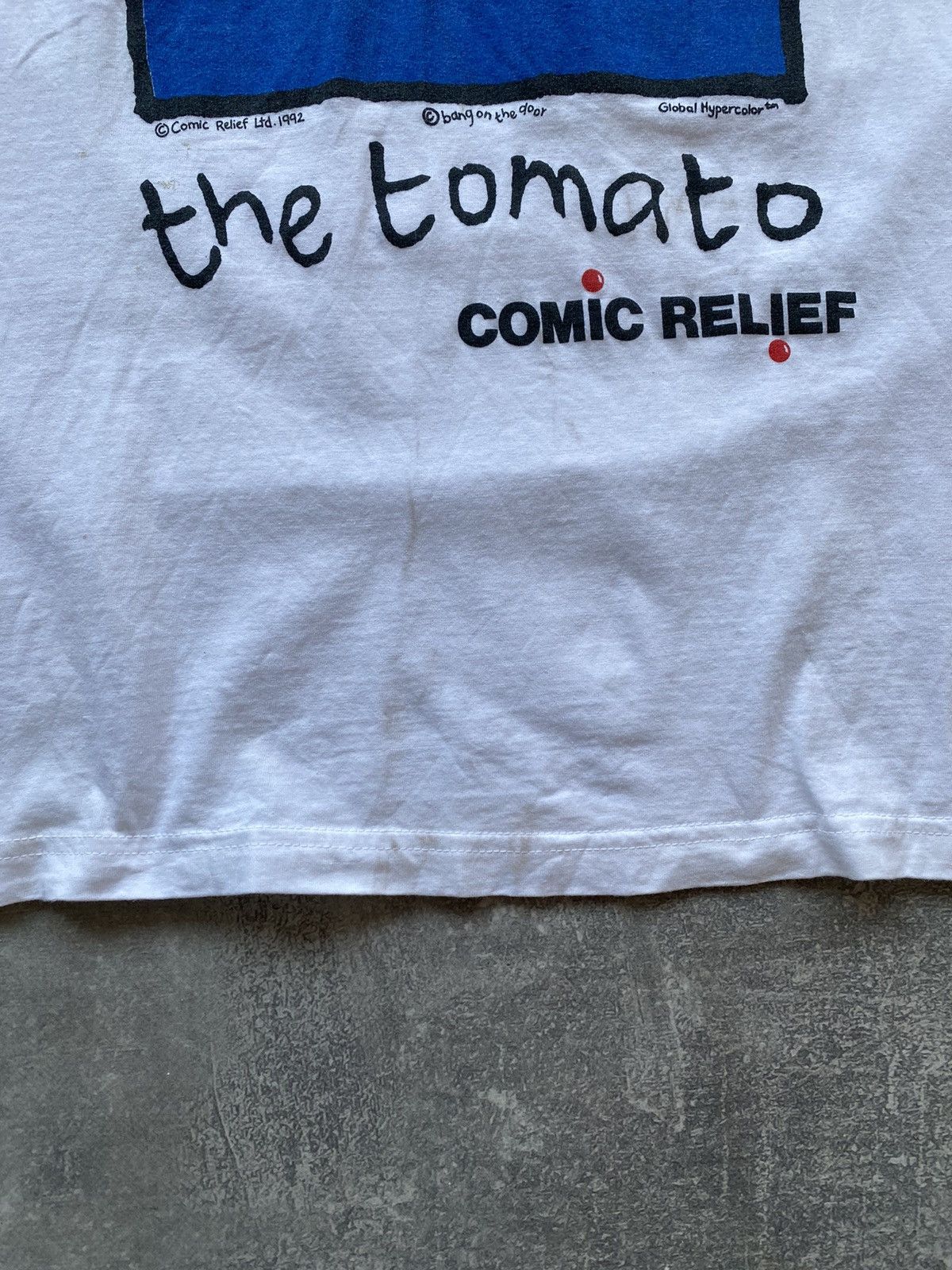 Stella McCartney × Vintage Vintage 1992 Red Nose Day Comic Relief Streetwear White Tee Size US M / EU 48-50 / 2 - 6 Thumbnail