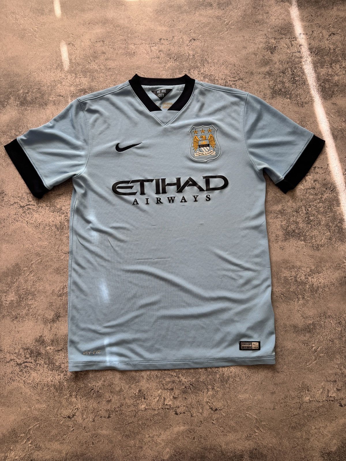 Nike Nike 2014 Football Soccer Manchester City Home Jersey Size US M / EU 48-50 / 2 - 1 Thumbnail