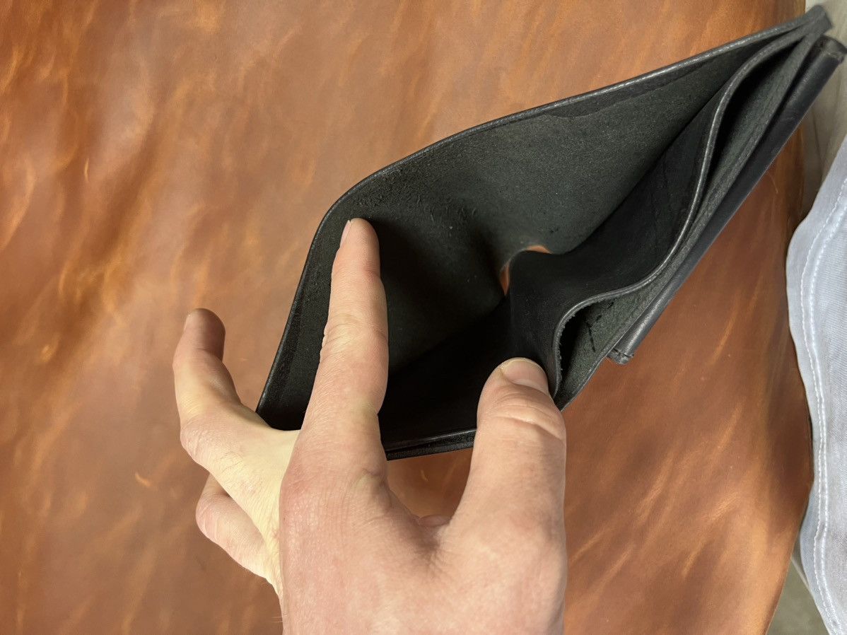 Other Handmade Black Leather Wallet Bifold Card Holder Coin Pocket Size ONE SIZE - 11 Thumbnail