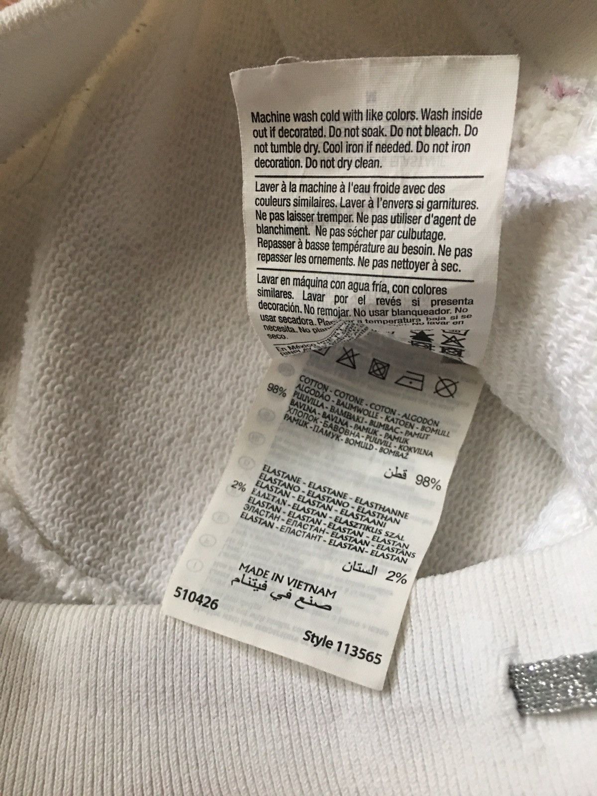 Champion Champion X Chiara Ferragni White Womens Sweatpants Size M Size 32" / US 10 / IT 46 - 15 Thumbnail