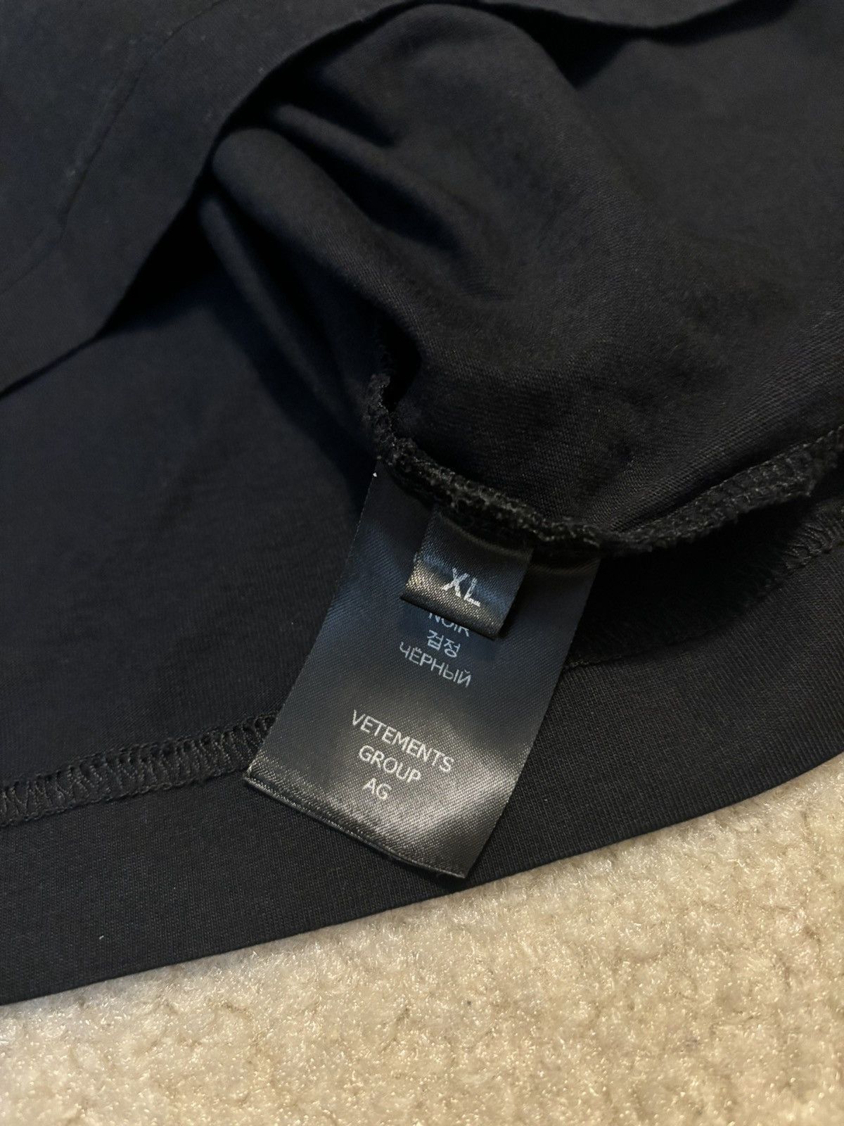 Vetements Vetements Hi Speed Fashion Logo Oversized Tee Black Size US XL / EU 56 / 4 - 6 Thumbnail