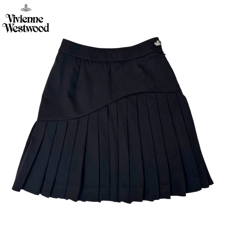 Vivienne Westwood Vivienne Westwood size1 Black wool pleated dress skirt Size 26" / US 2 / IT 38 - 1 Thumbnail