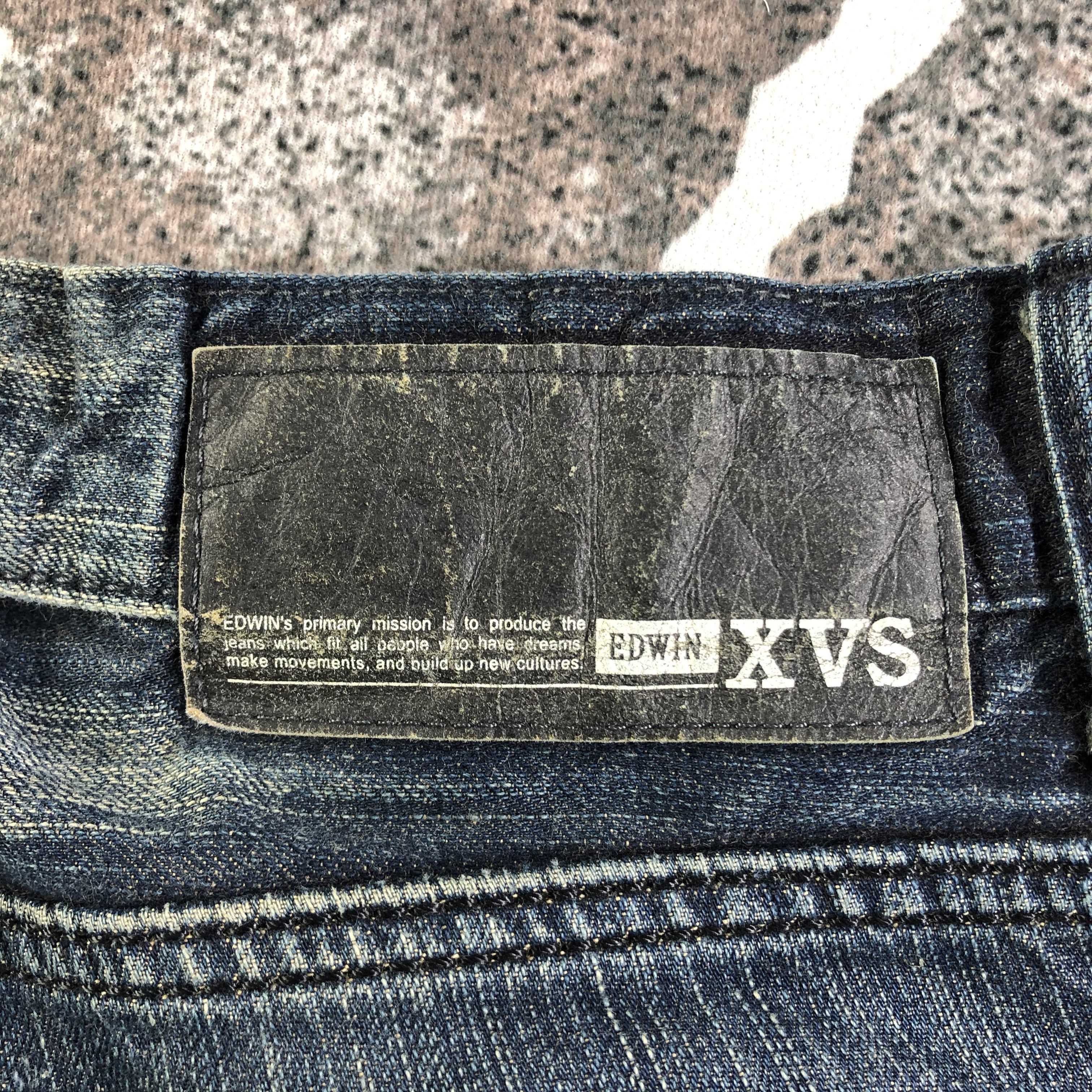 Edwin Edwin XV Jeans Distress Faded Blue Denim KJ2401 Size US 34 / EU 50 - 5 Thumbnail