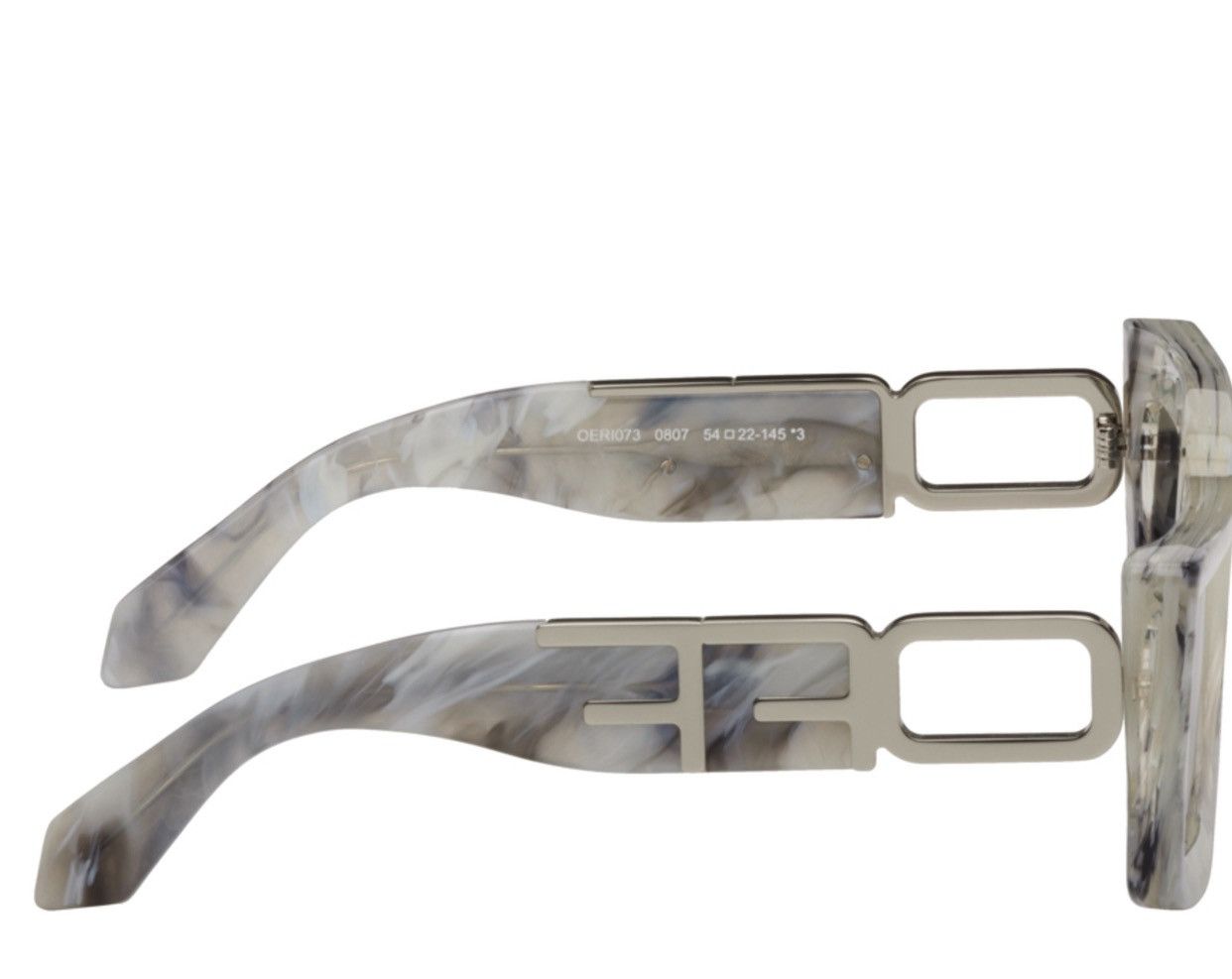 Off-White Gray Boston Sunglasses Size ONE SIZE - 3 Thumbnail