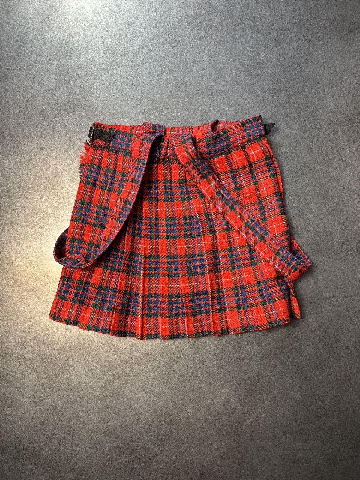 Eaton × Vintage True Vintage Pleated Mini Skirt School Uniform 1950s 1960s Size 22" - 1 Thumbnail