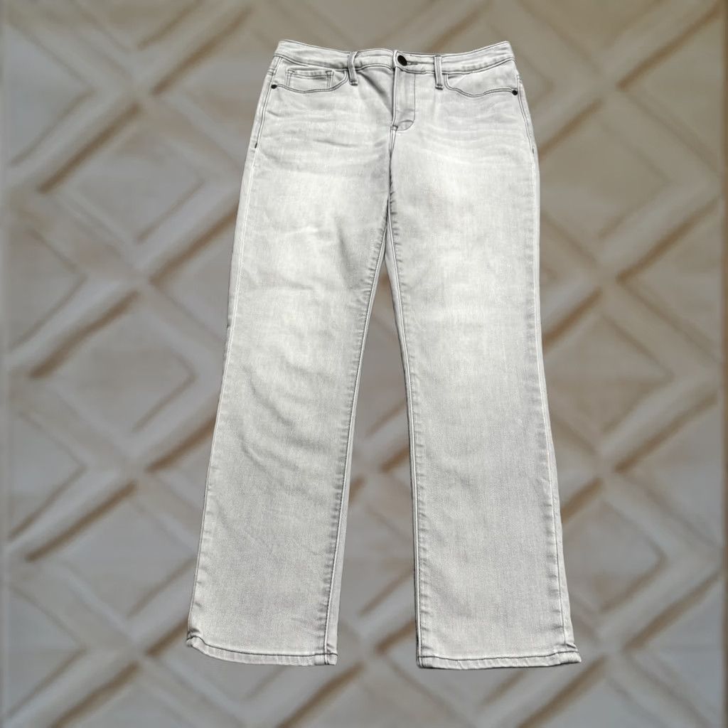 Athleta Athleta Sculptek Jeans Womens 6 Gray Kenai Mint Mid Rise Stretch Denim Skinny Size 28" / US 6 / IT 42 - 1 Thumbnail
