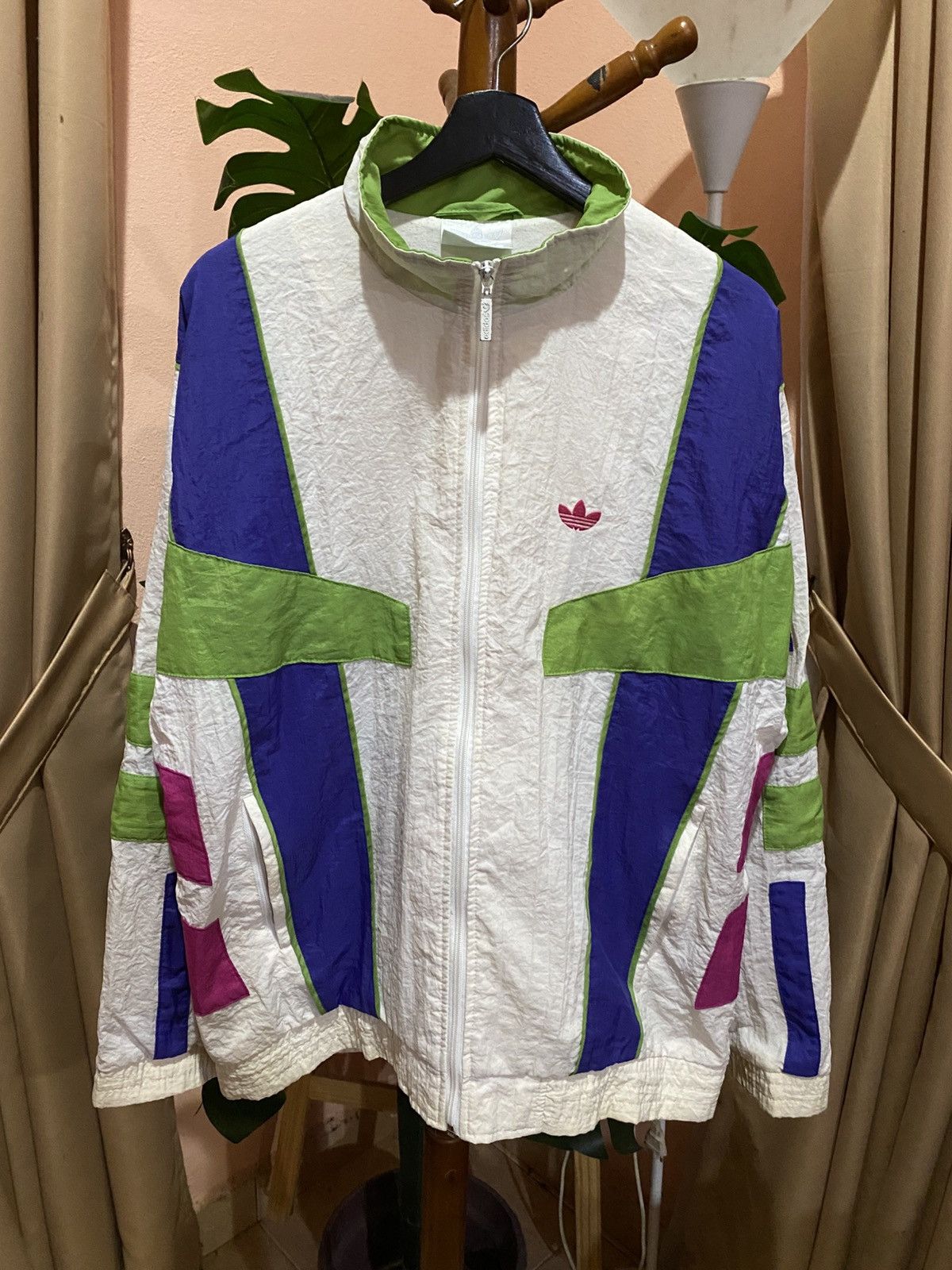 Adidas Adidas Originals Colorblock Windbreaker Trefoil Track Top Size US L / EU 52-54 / 3 - 3 Thumbnail
