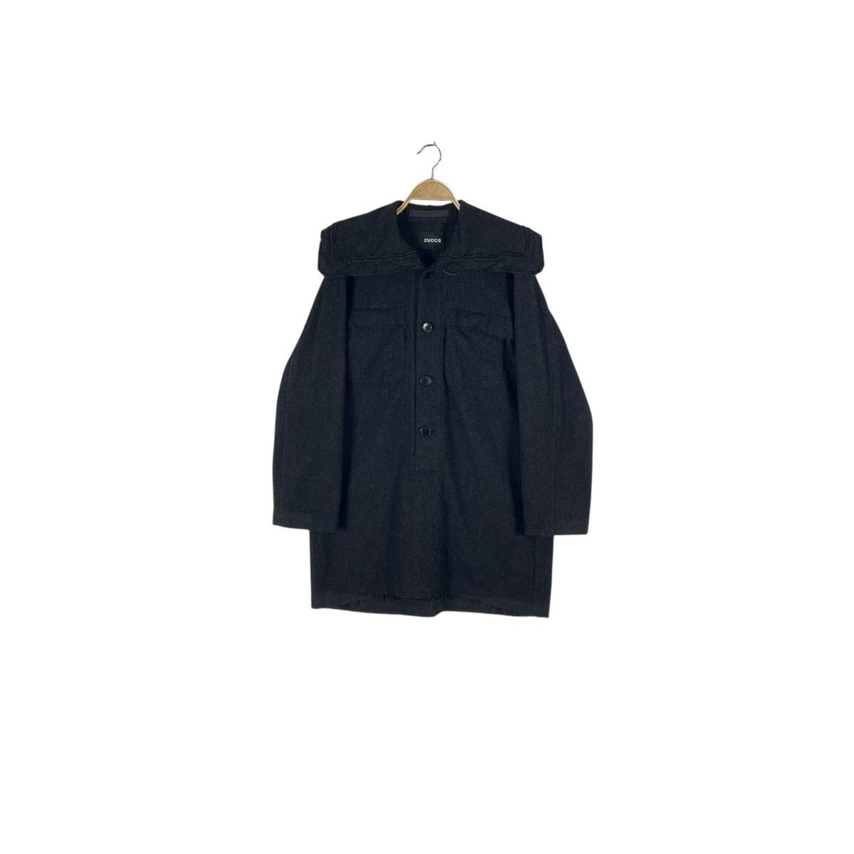 Issey Miyake Vintage Zucca Issey Miyake 2003 A/W Deconstructed Wool Coat Size M / US 6-8 / IT 42-44 - 5 Thumbnail