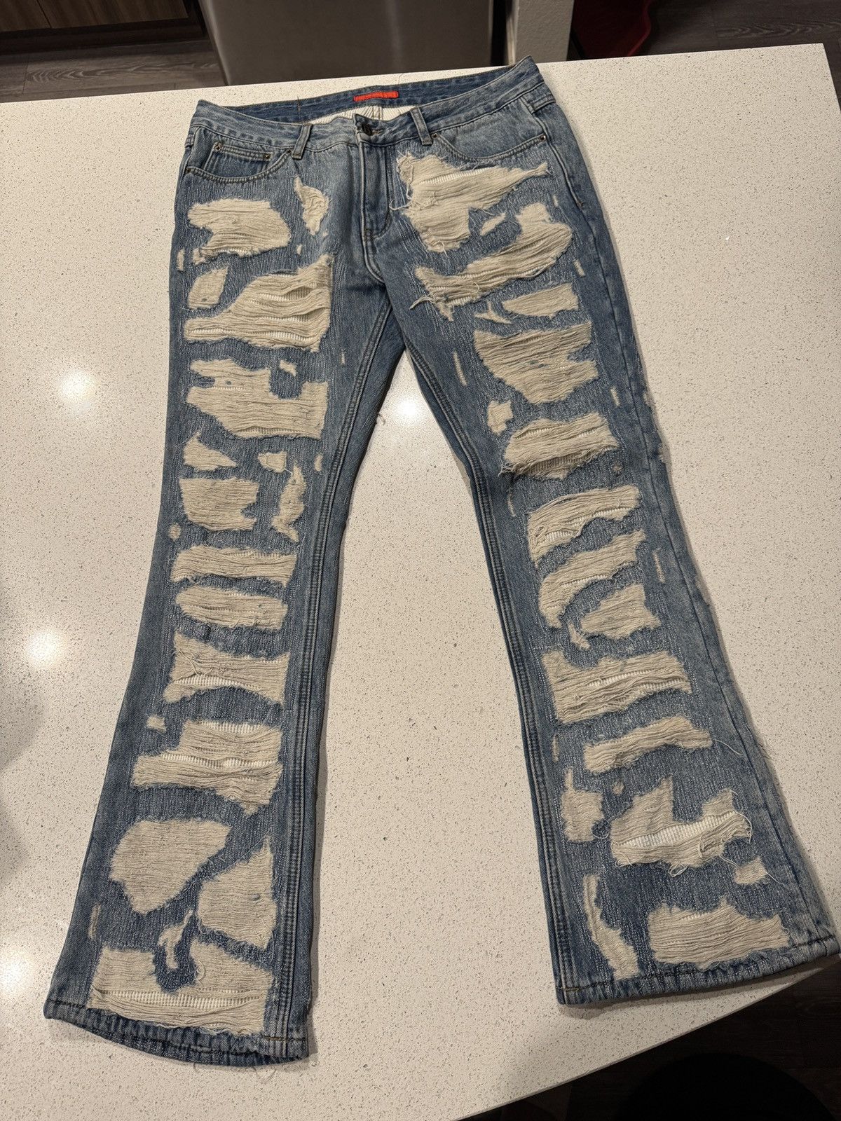 Other Handmade Rust Ripped Jeans Size US 32 / EU 48 - 1 Thumbnail