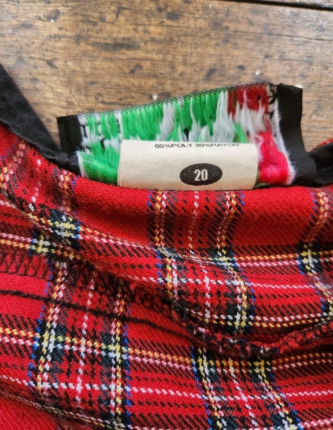 Lip Service Vintage Lip Service Gothic Plaid Miniskirt Size 42" / US 20 - 4 Thumbnail