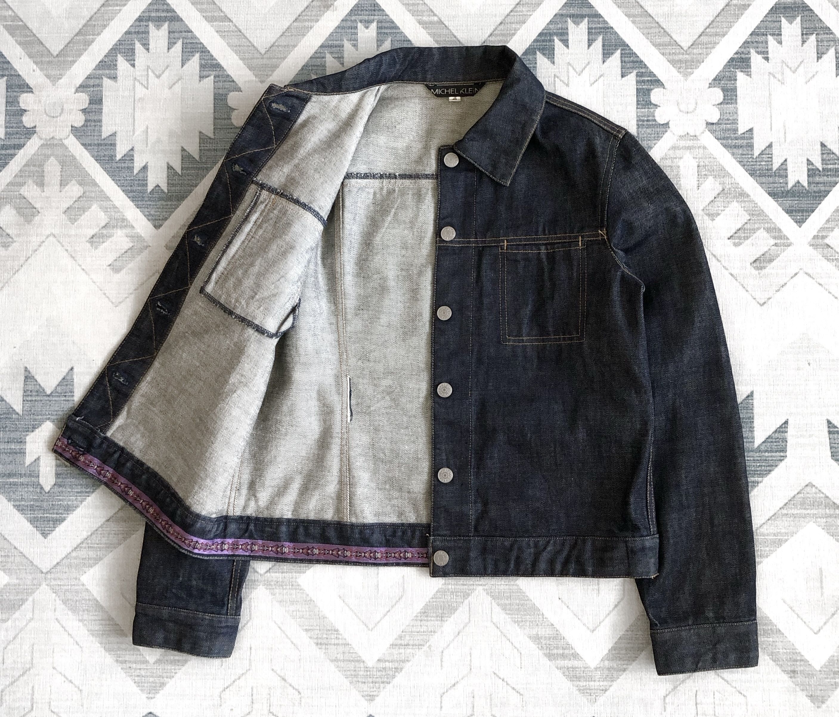 Michel Klein × Vintage VINTAGE MICHEL KLEIN DENIM JACKET Size S / US 4 / IT 40 - 3 Thumbnail