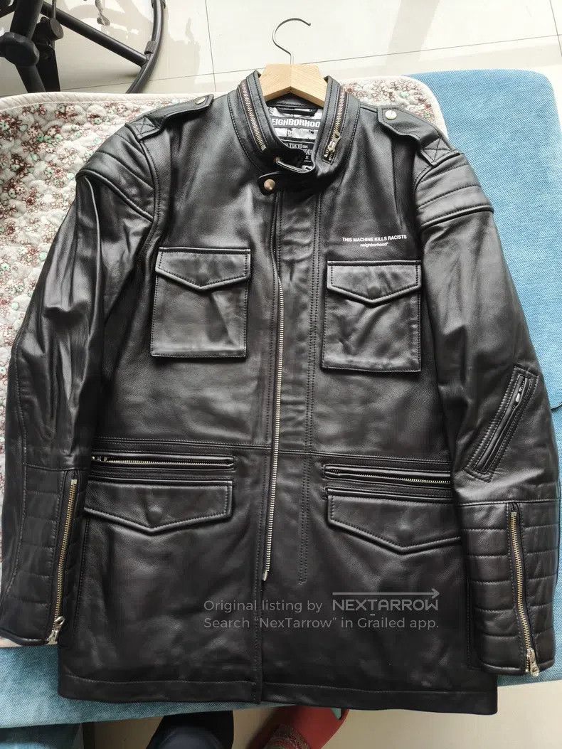 Neighborhood Sheepskin Leather Jacket