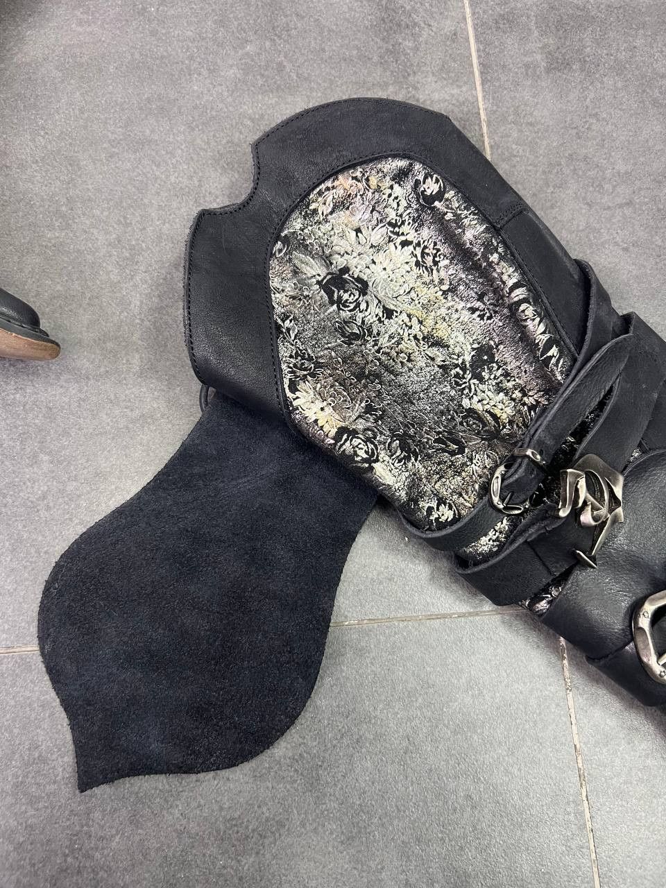 Japanese Brand New Rock A.S.98 type Destroy Buckled Belted Stiletto boots Size US 8.5 / IT 38.5 - 6 Thumbnail
