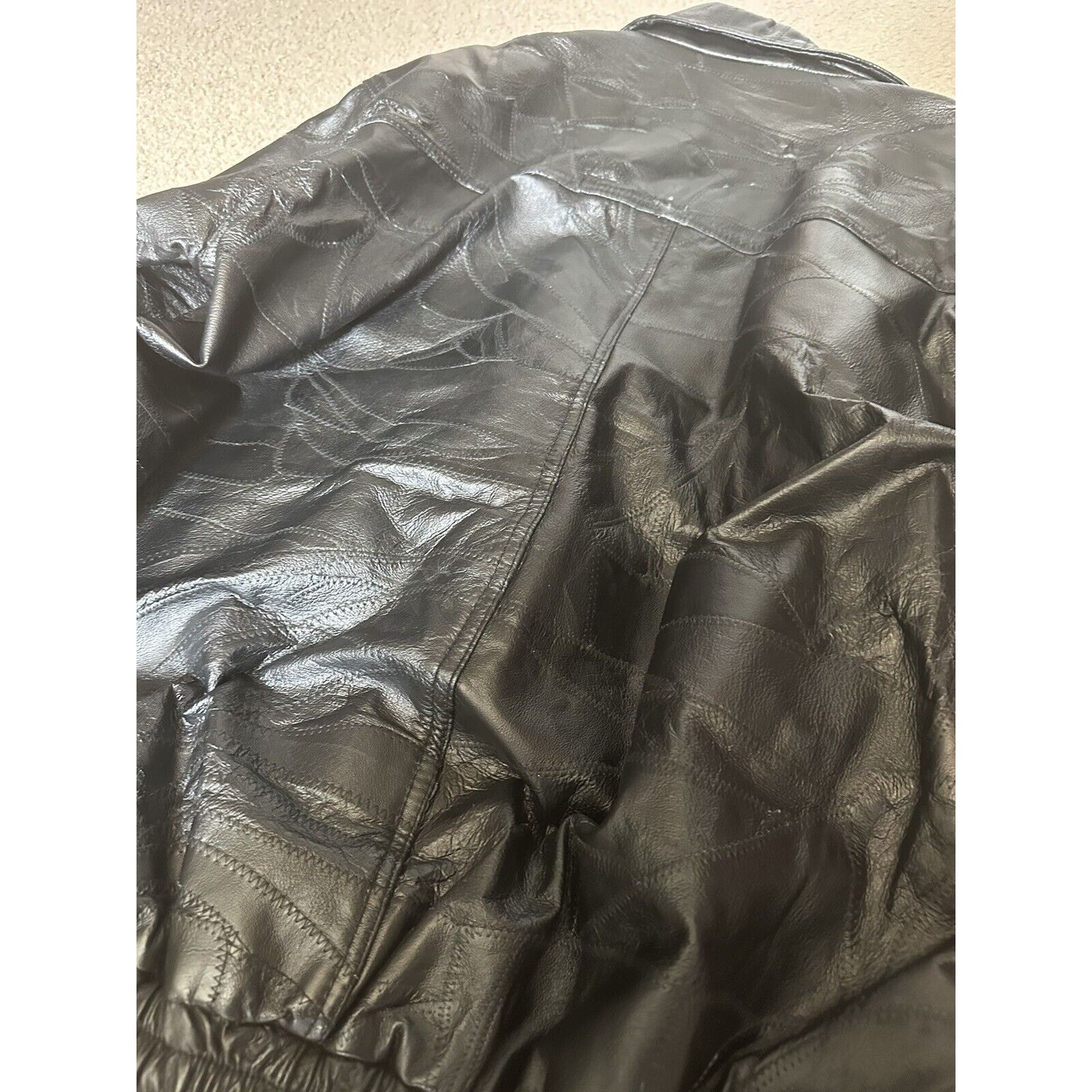 Other Napoline Leather Outfitters Mens 4XL Black Bomber Jacket Size US XXL / EU 58 / 5 - 5 Thumbnail