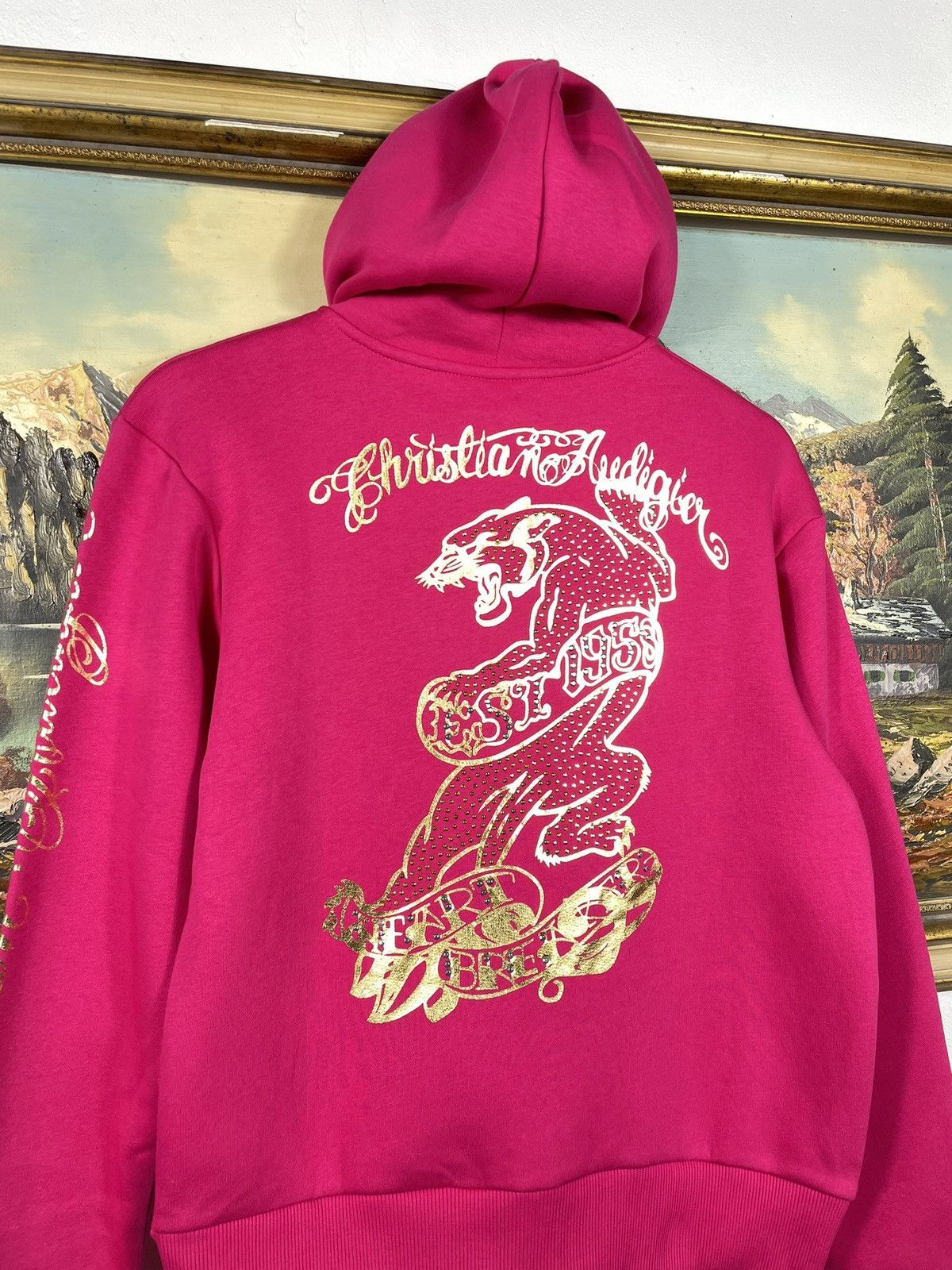Christian Audigier × Ed Hardy × Vintage Ed Hardy Retro 00s Hoodie Sweatshirt Affliction Grunge Size US M / EU 48-50 / 2 - 9 Thumbnail