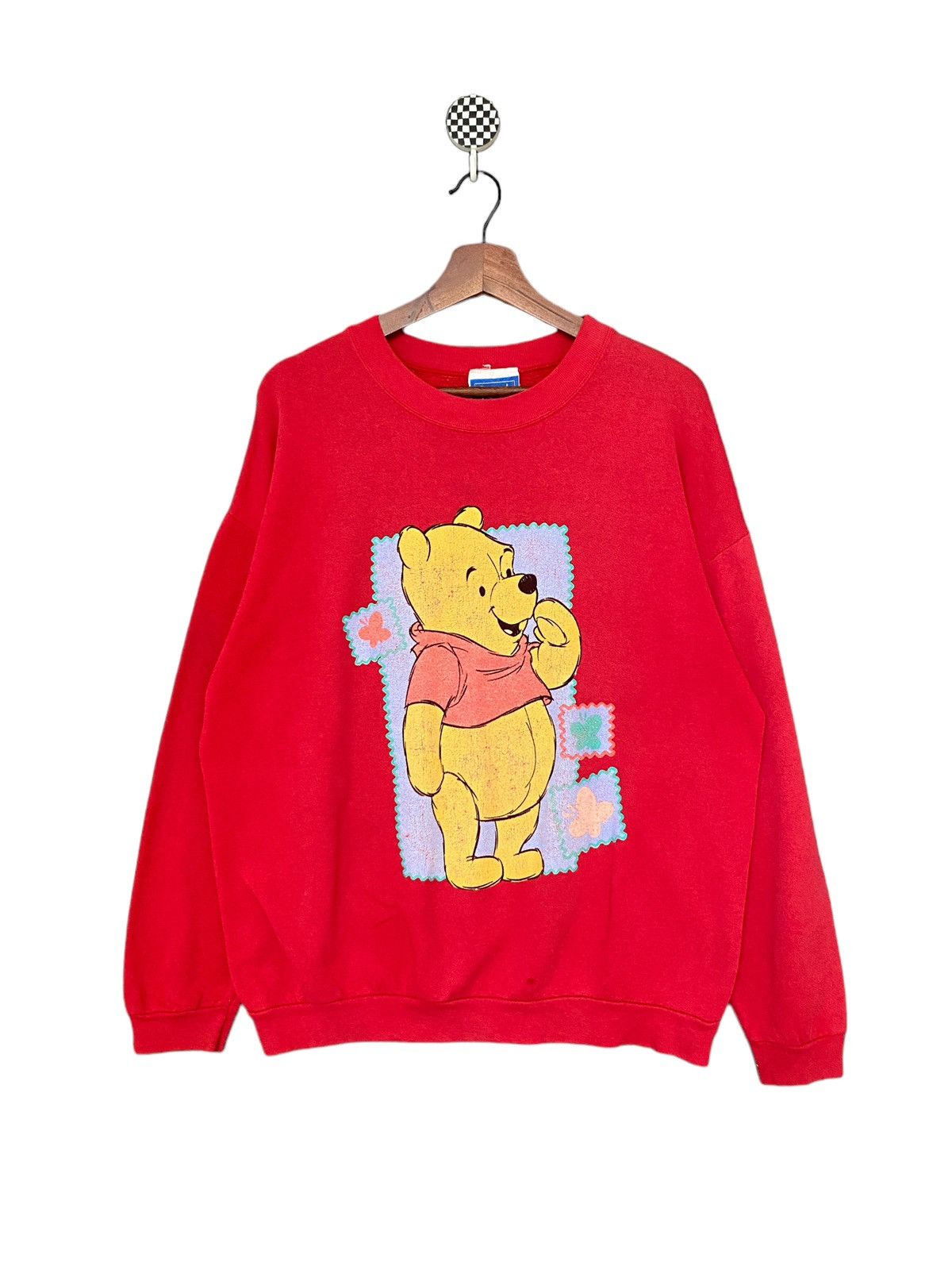 Vintage Vintage Disney Cartoon Pooh Sweatshirt 1990s Size US L / EU 52-54 / 3 - 1 Thumbnail