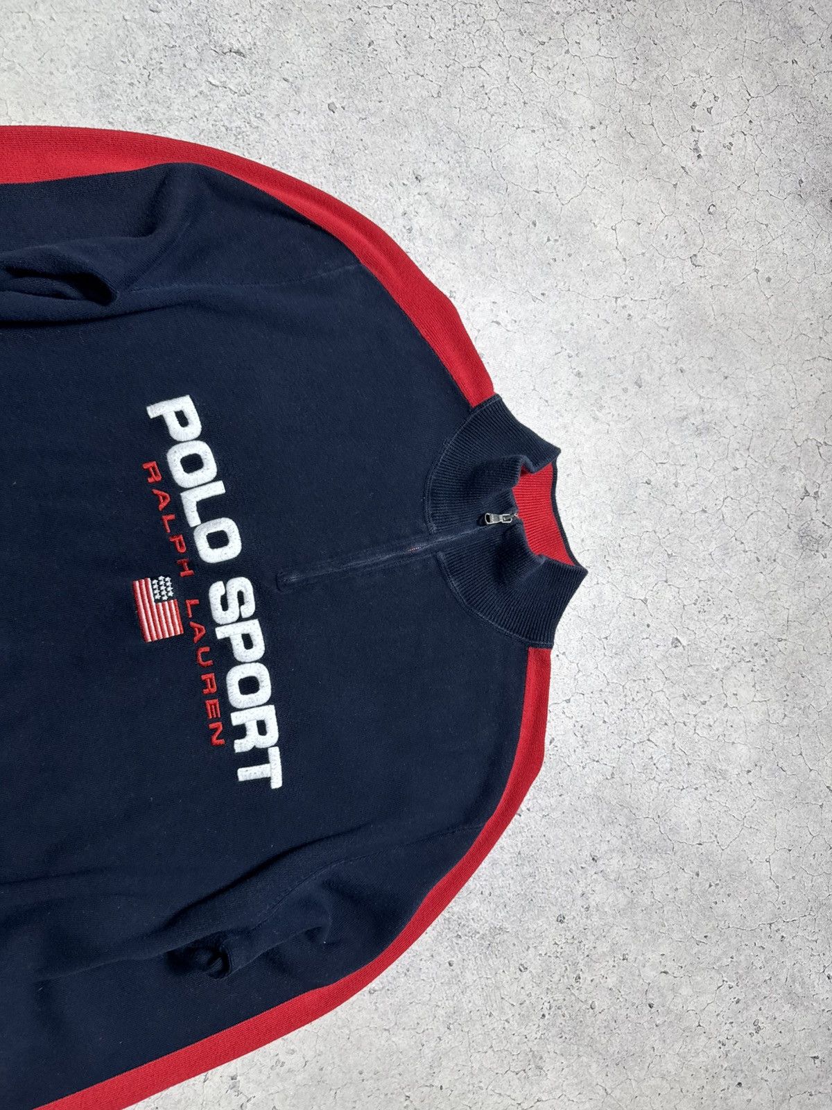 Polo Ralph Lauren Polo Ralph Lauren Sport 1/4 Zip Sweater Big Logo PRL Size US L / EU 52-54 / 3 - 5 Thumbnail