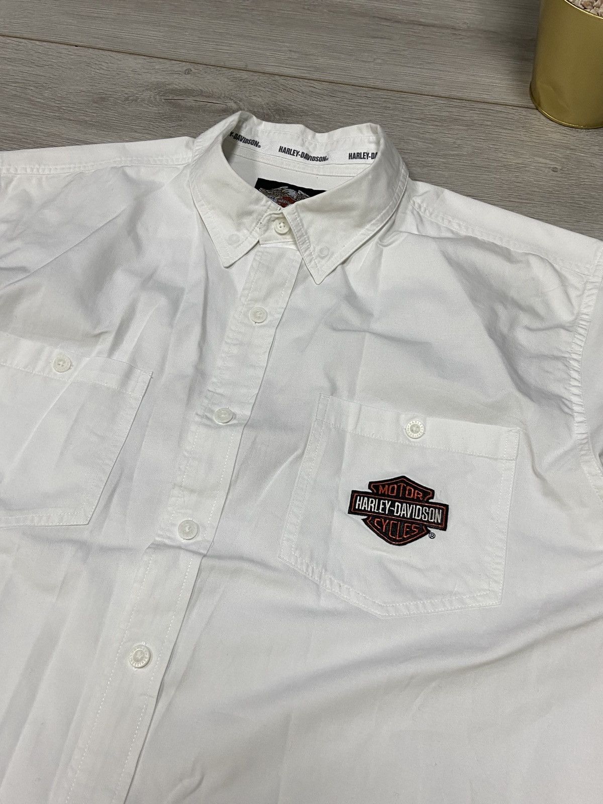 Harley Davidson Harley Davidson eagle 🦅 vintage big logo shirt buttons Size US XL / EU 56 / 4 - 4 Thumbnail