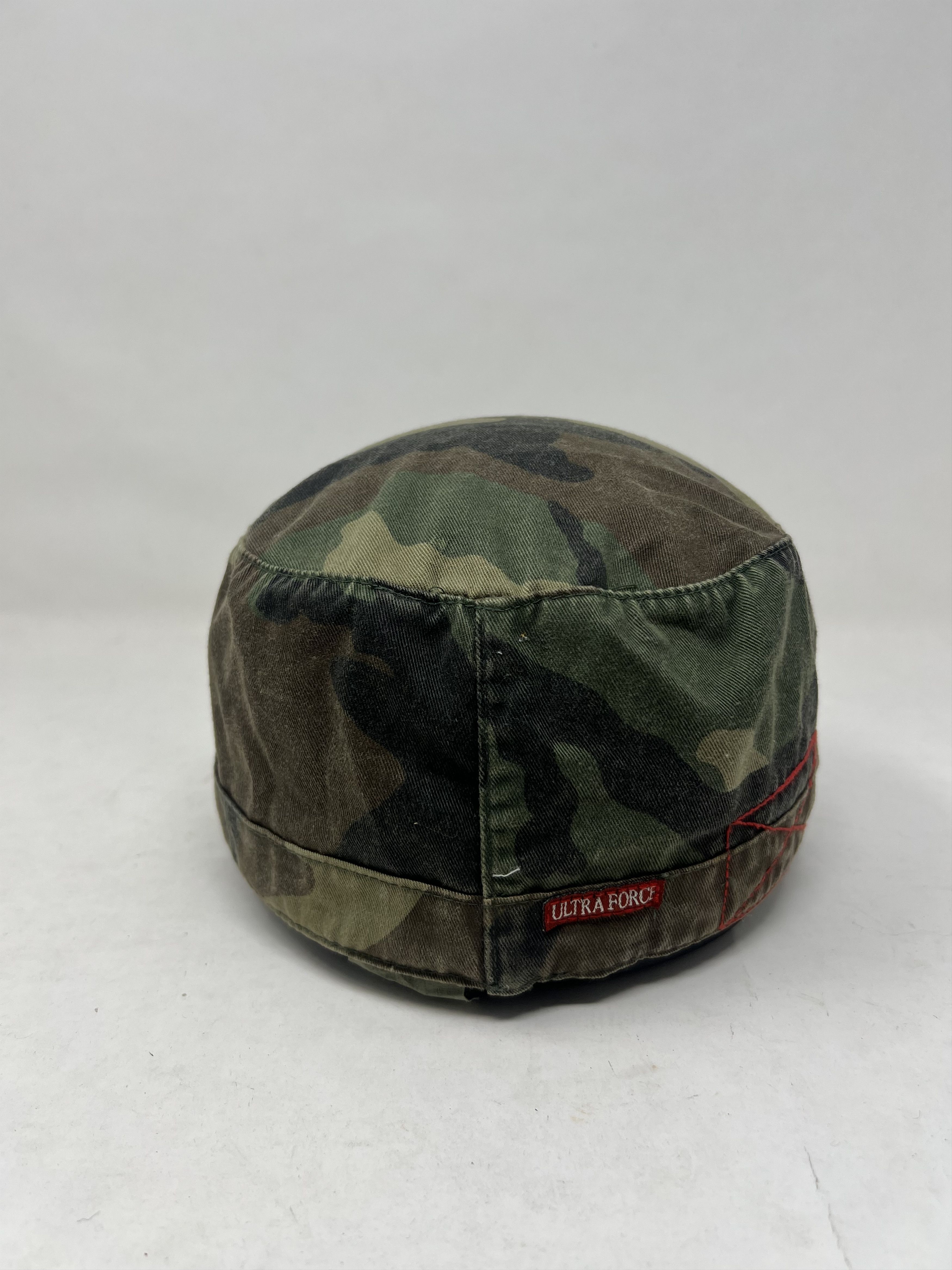 Vintage Vintage Millitary Woodland Distressed Fitted Hat Size ONE SIZE - 3 Thumbnail