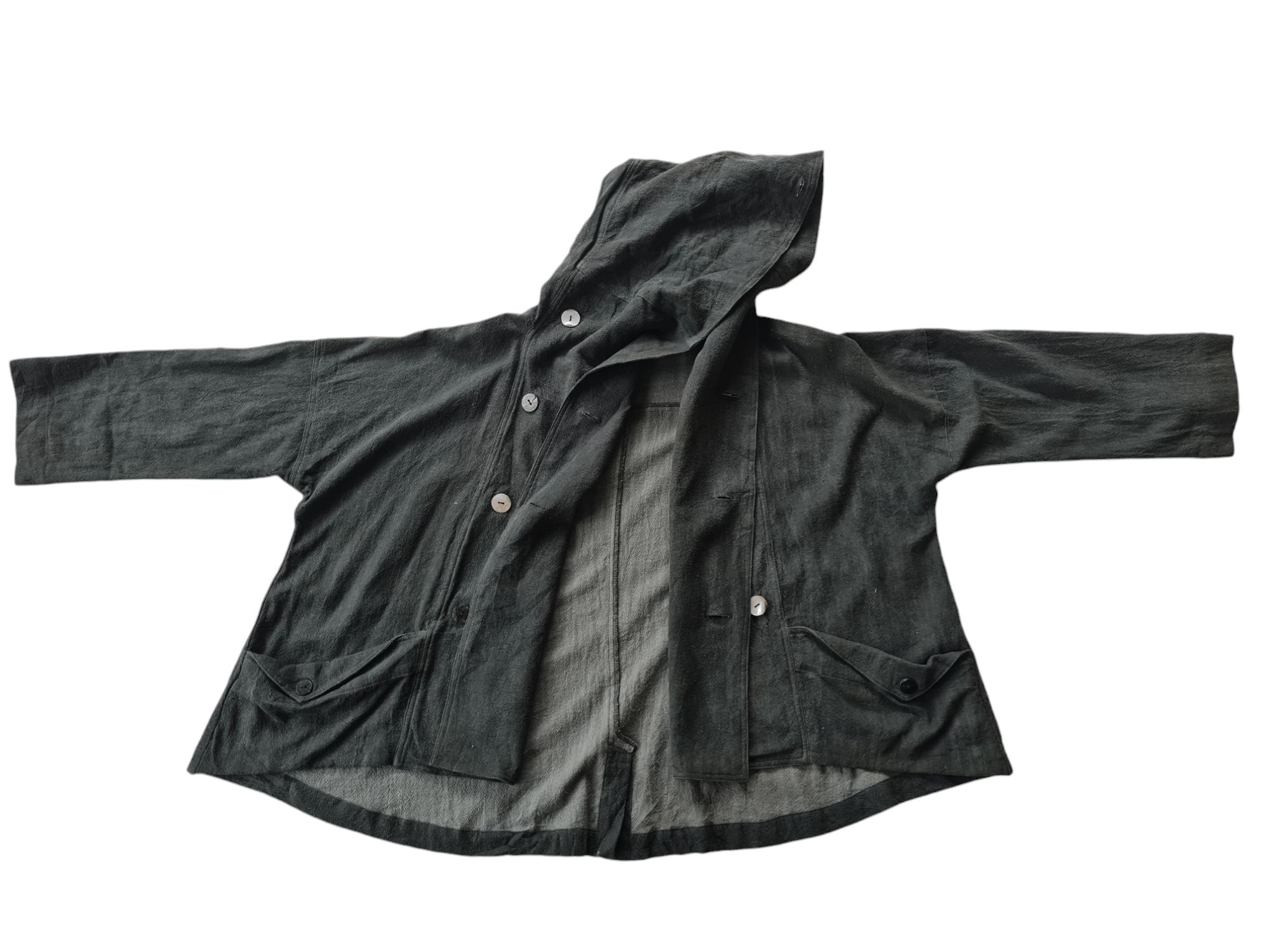 Japanese Brand Vtg Moyuru Asymmetric Jacket Japan Brand Issey Miyake Style Size US L / EU 52-54 / 3 - 2 Thumbnail