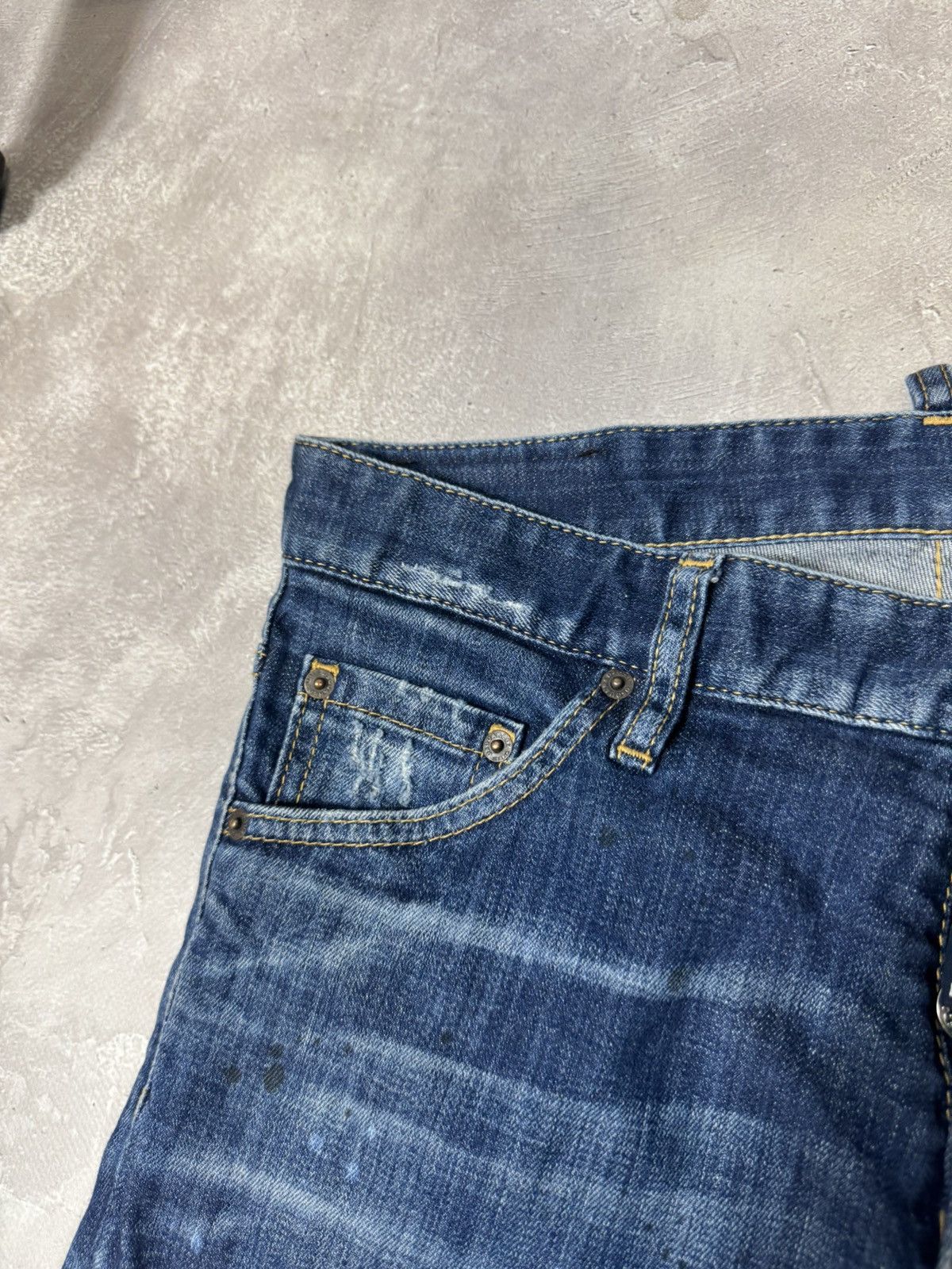 Dsquared2 Dsquared2 Distressed Style Men's Skini Jeans Size US 31 - 13 Thumbnail