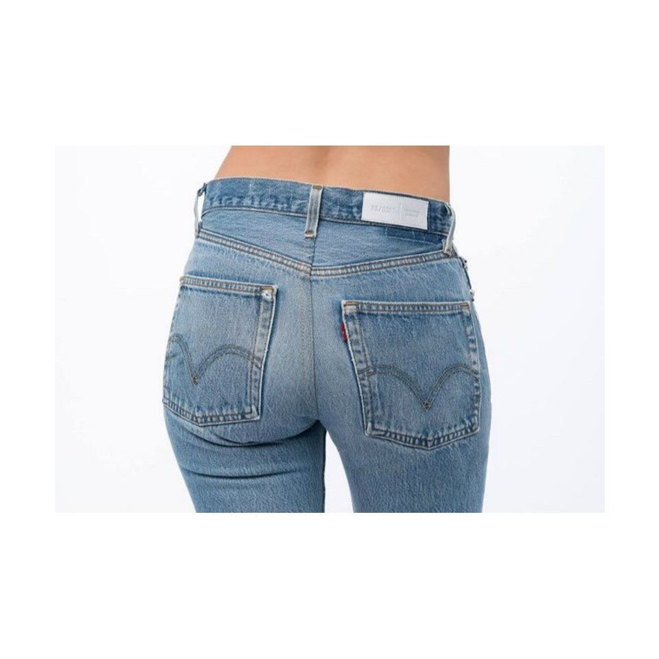 Levi's × RE/DONE $395 NEW RE/DONE x LEVI'S High Rise Stove Pipe Jeans Sz 26 Size 26" / US 2 / IT 38 - 2 Thumbnail