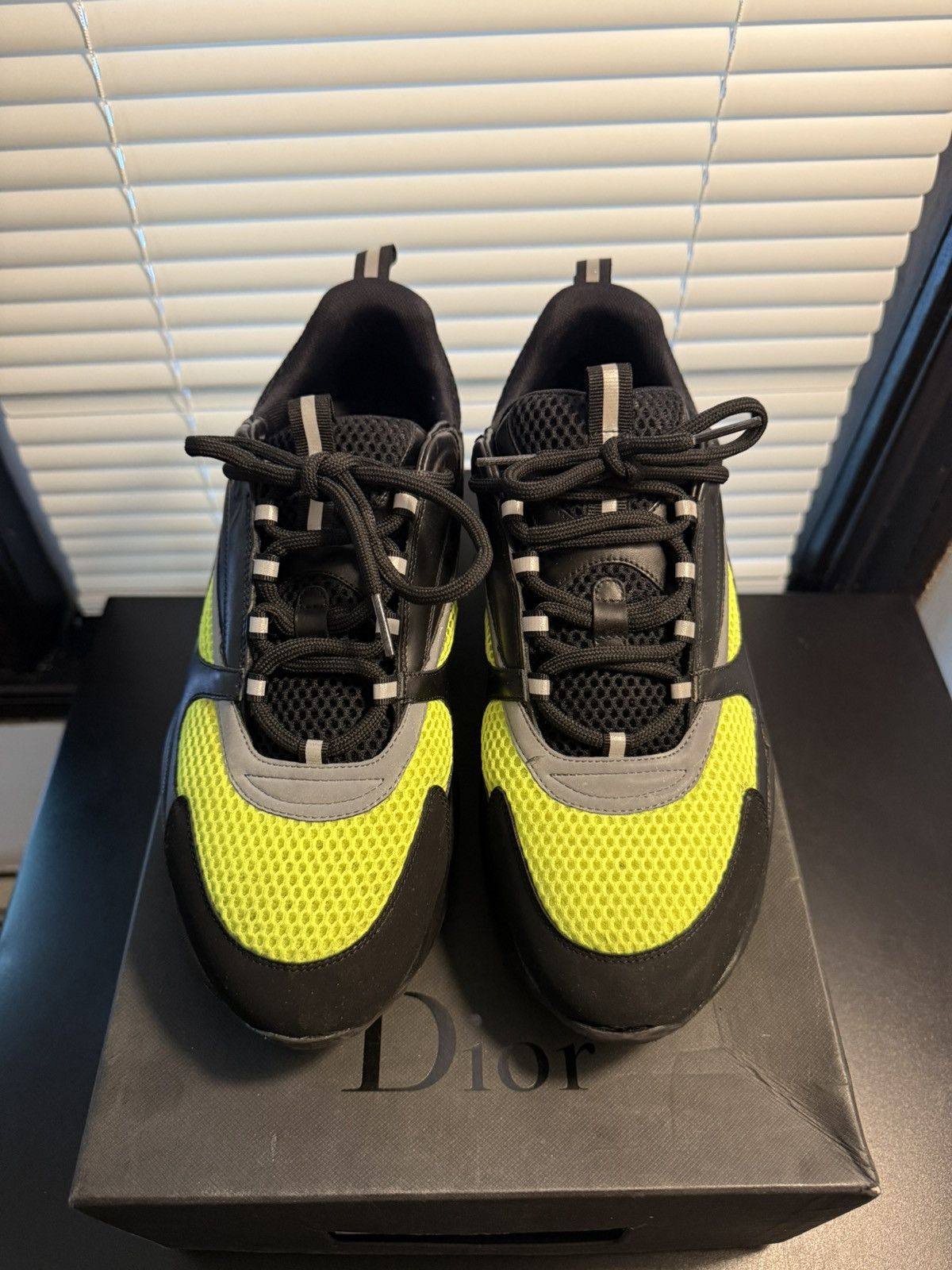 Dior Dior B22 Black Yellow Volt Size 11 US / 44 EU Size US 11 / EU 44 - 3 Thumbnail