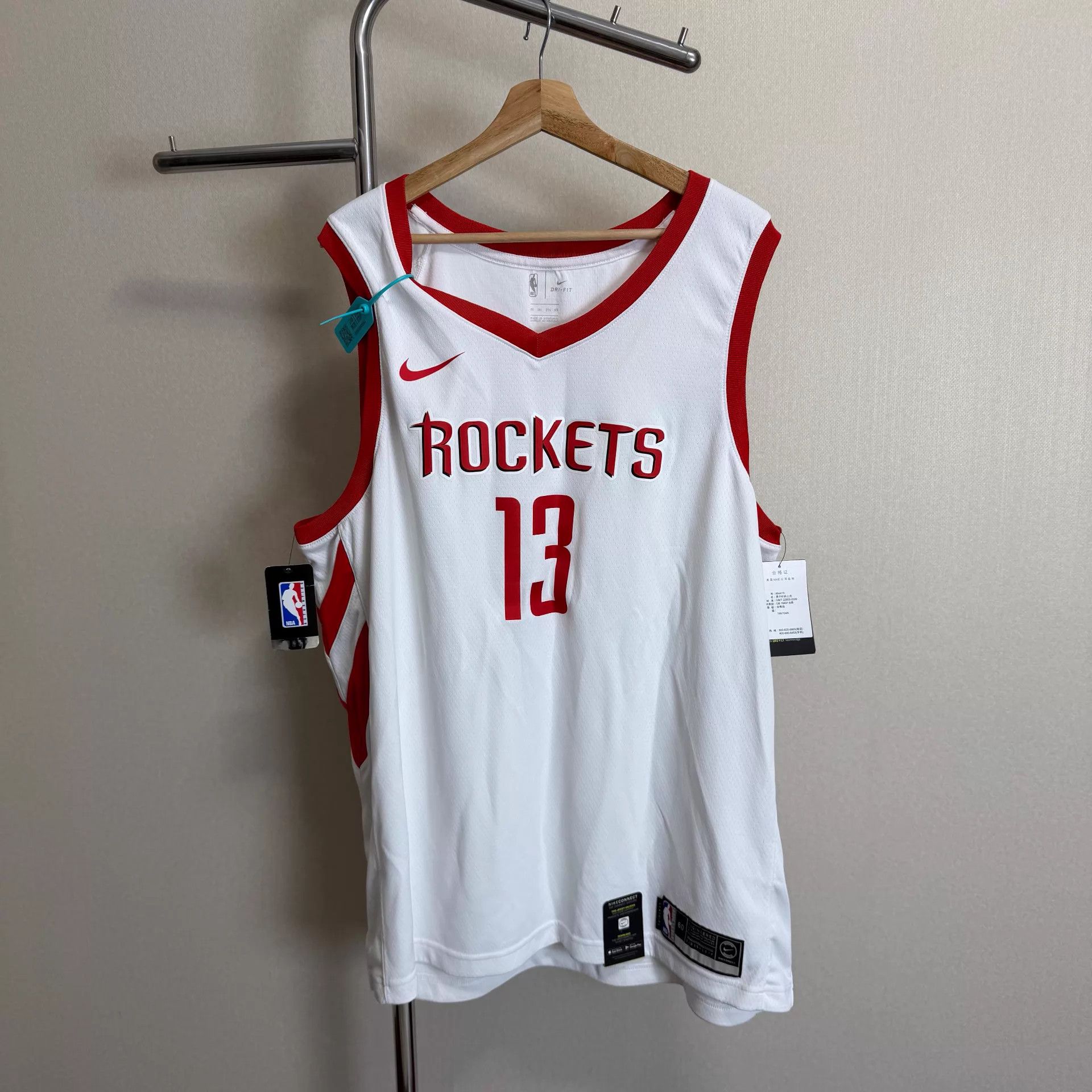 Nike Nike Harden Rockets 13 Swingman Sleeveless XXXL Size US XXL / EU 58 / 5 - 1 Thumbnail