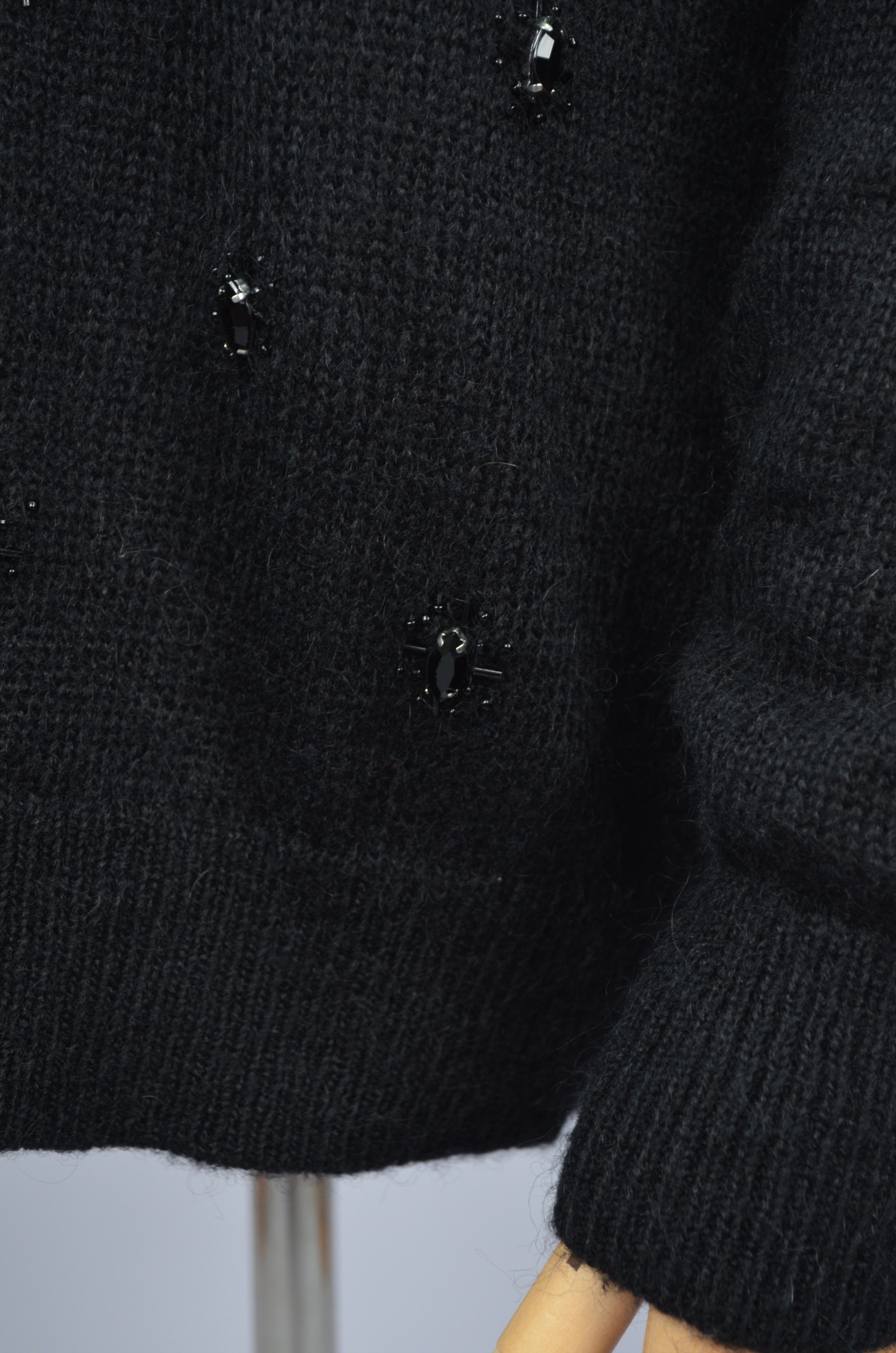 Reiss Reiss Kimber Embellished Jumper Sweater Acryl Nylon Mohair Size XS / US 0-2 / IT 36-38 - 12 Thumbnail
